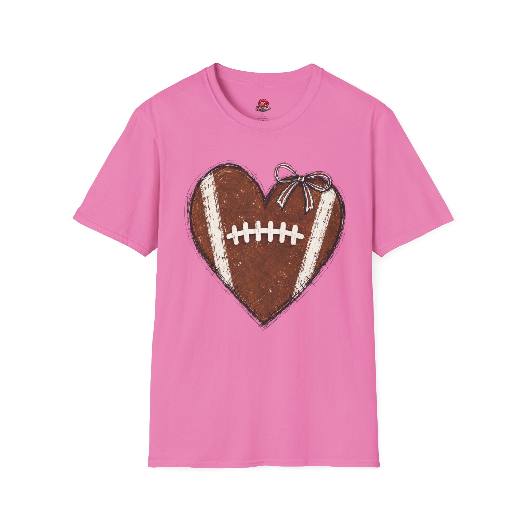 Heart-Shaped Football T-Shirt