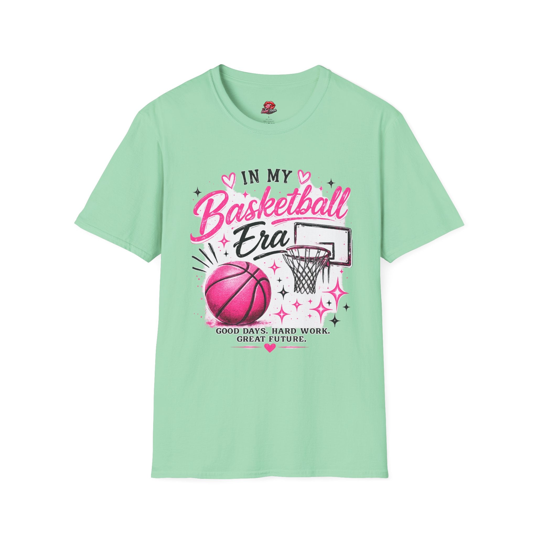 In My Basketball Era Pink Hoop Graphic