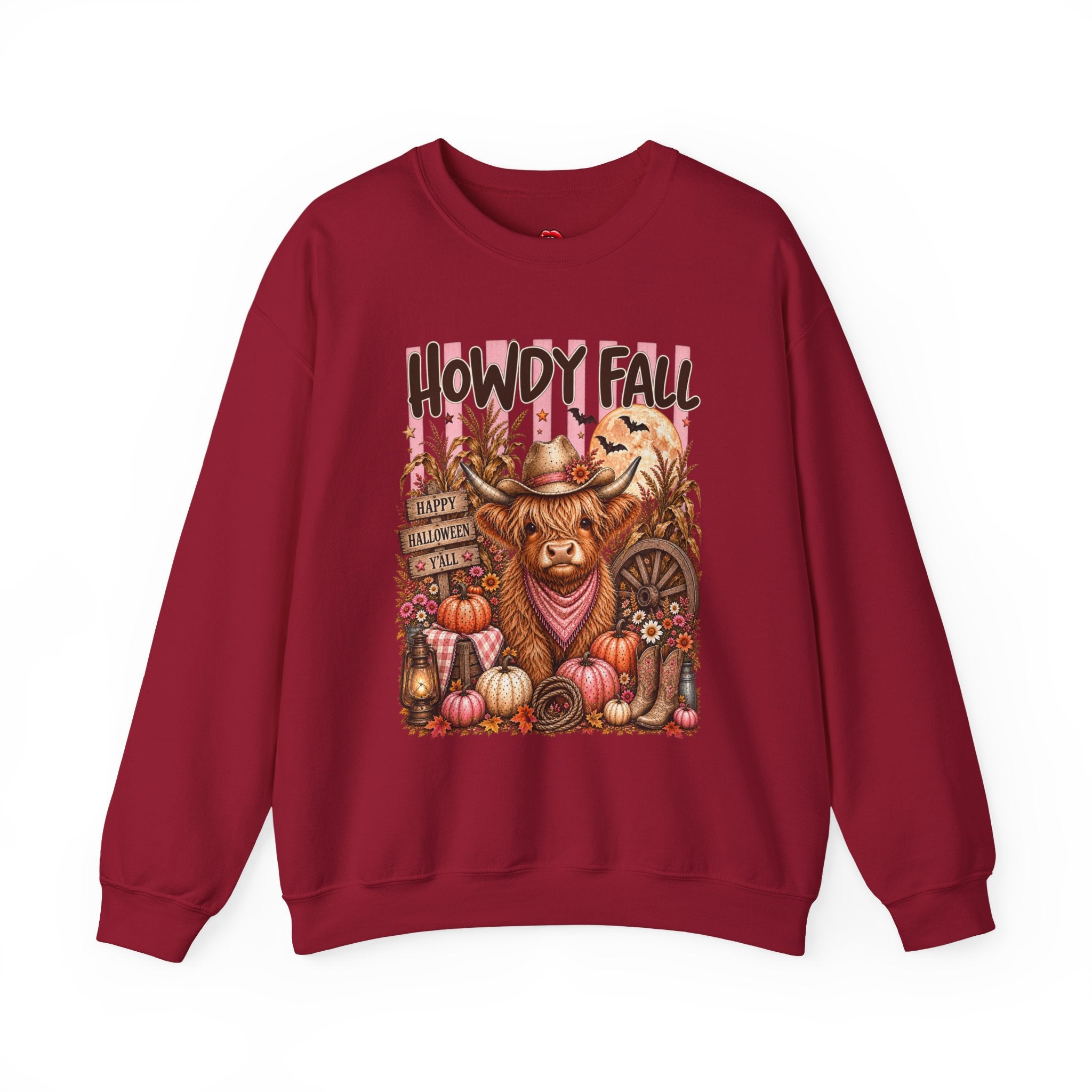 Western Autumn Cowgirl Pumpkin Crewneck