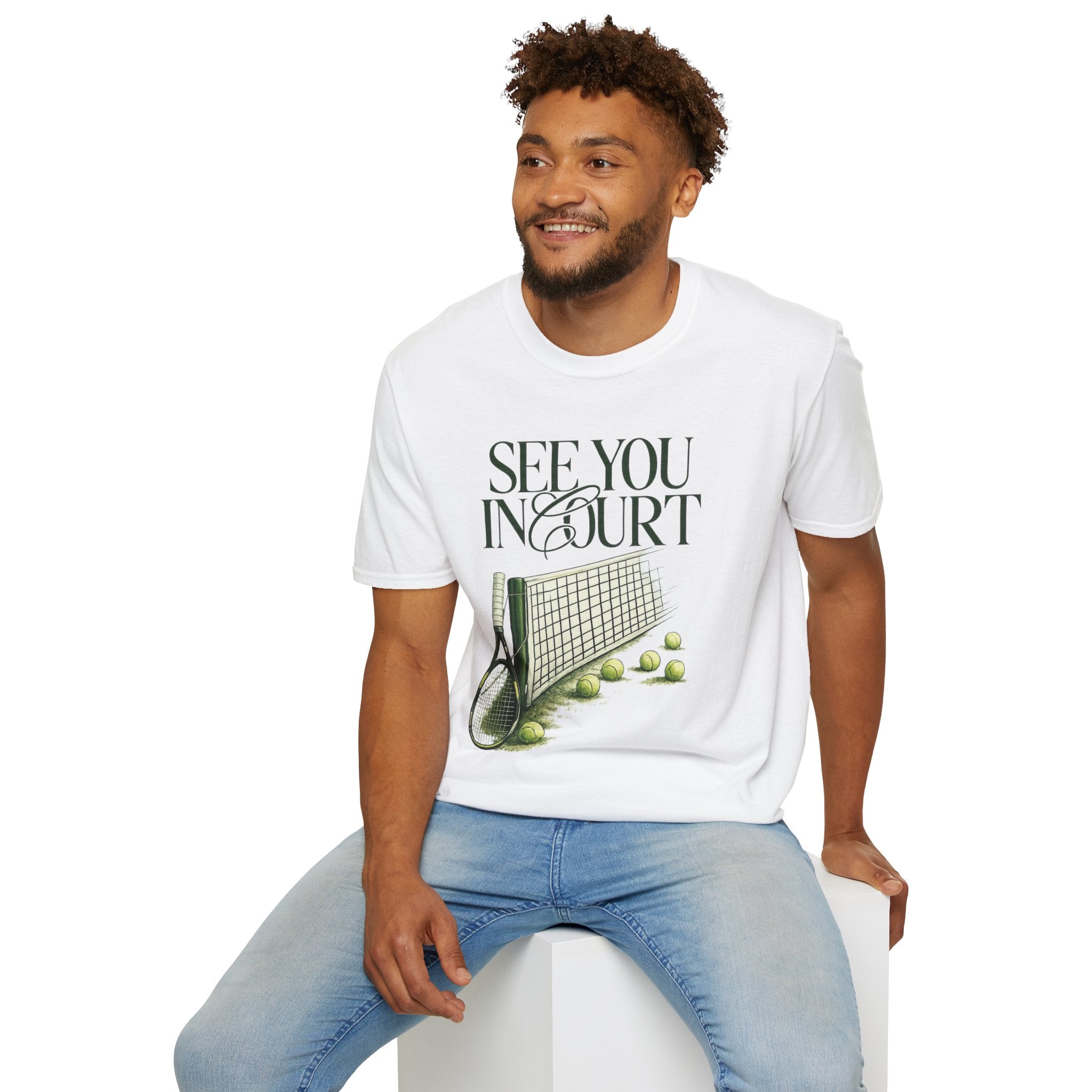 Tennis See You In Court Graphic T‑Shirt