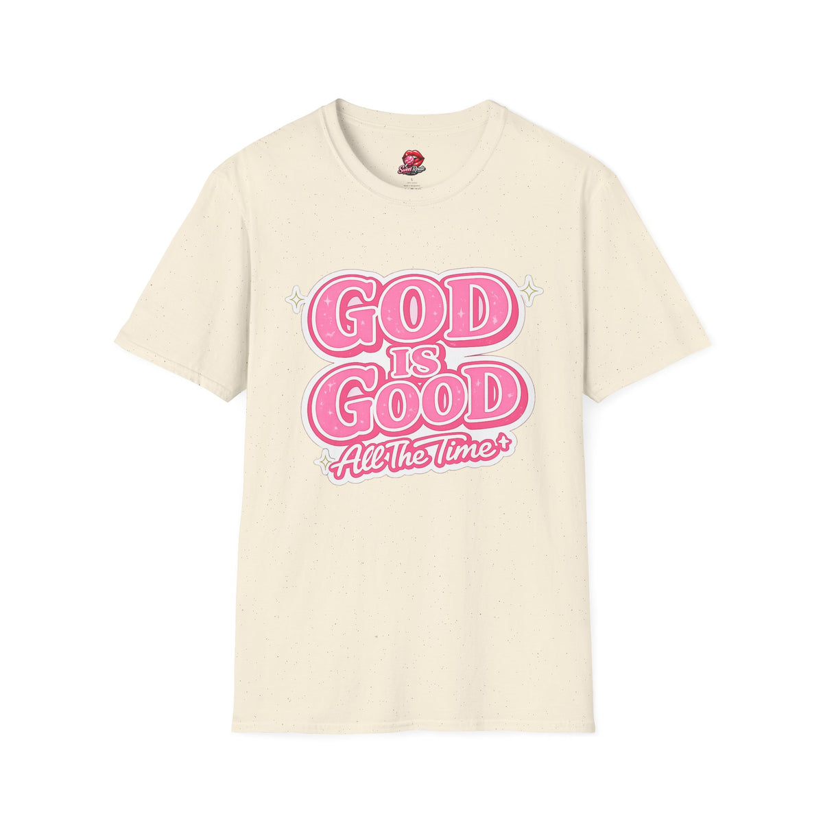 God Is Good pink retro script T-Shirt