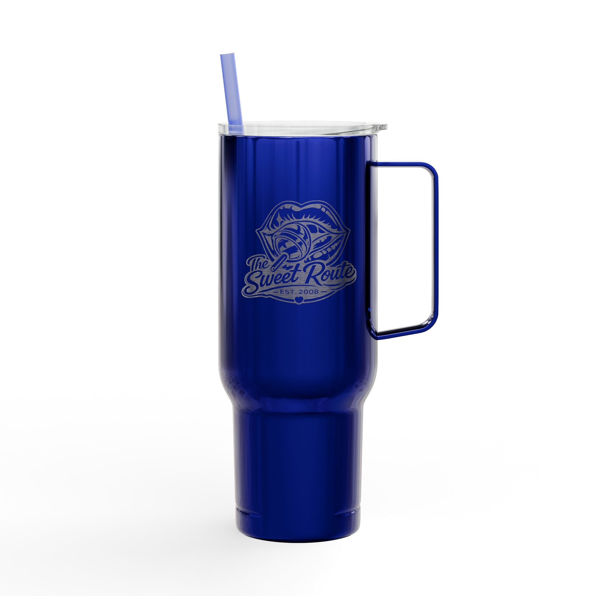 Sweet Route Insulated Tumbler with Lid, 40oz