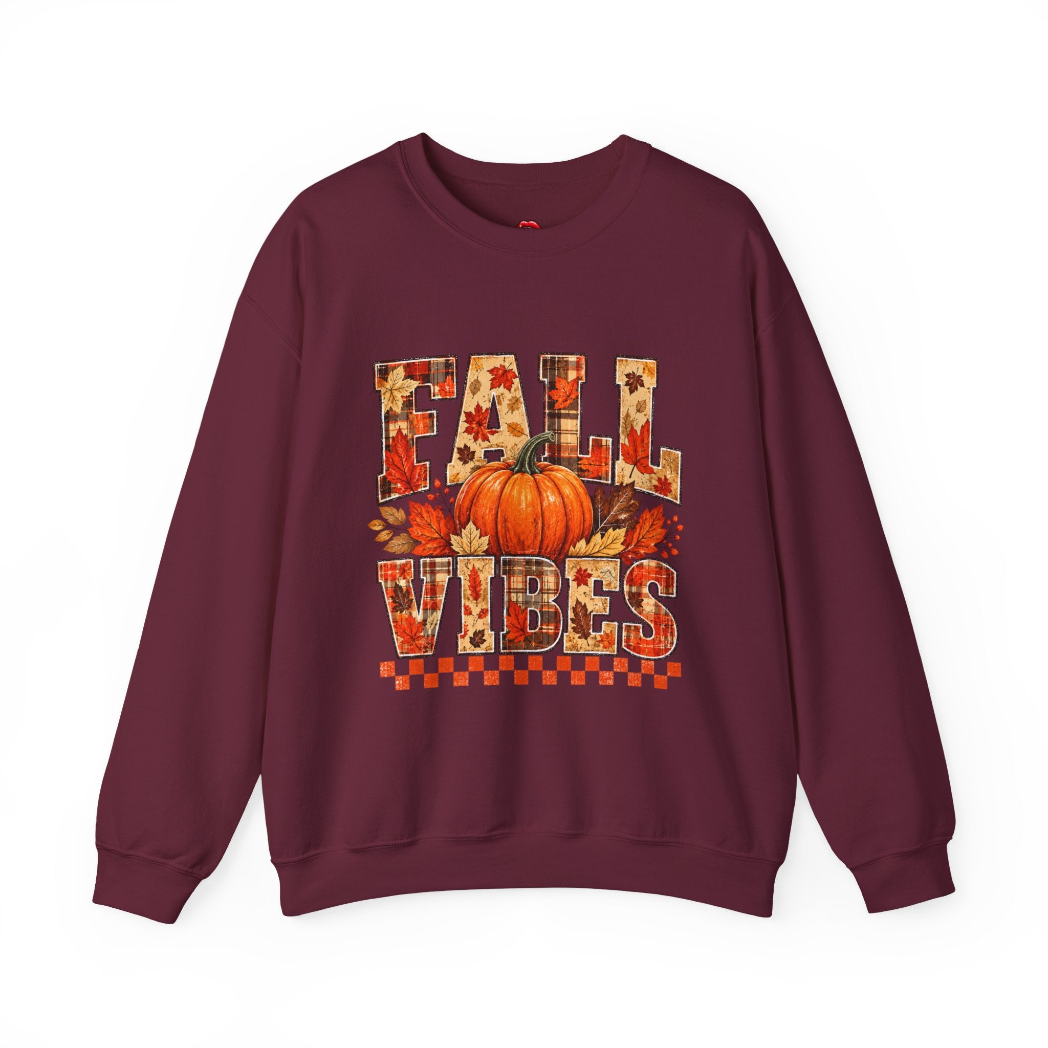 Pumpkin & Leaves Fall Vibes Crewneck