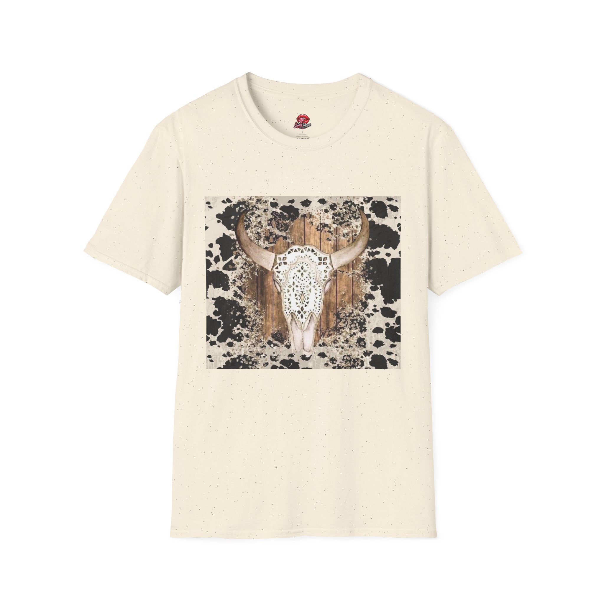 Boho Western Vintage Cowhide Tee