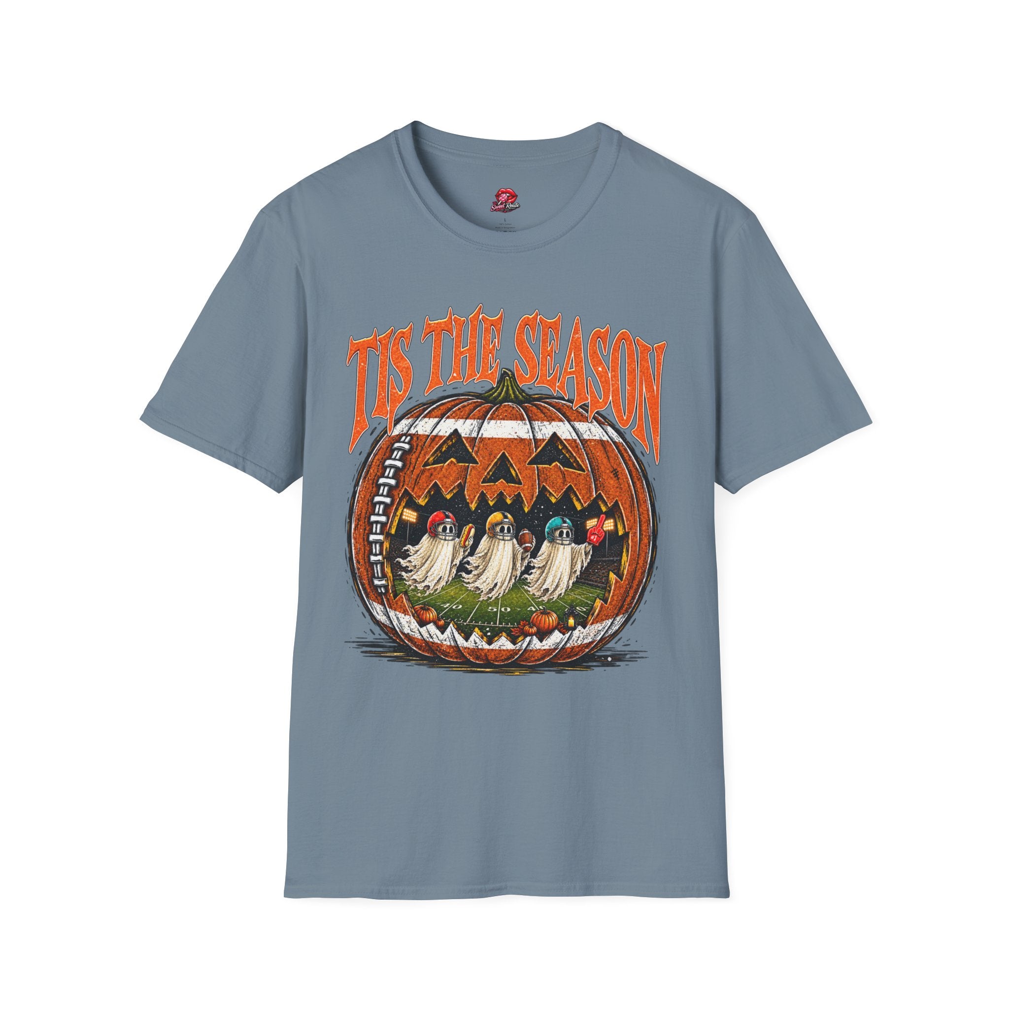 Tis The Season Vintage Jack-o'-Lantern Football Shirt