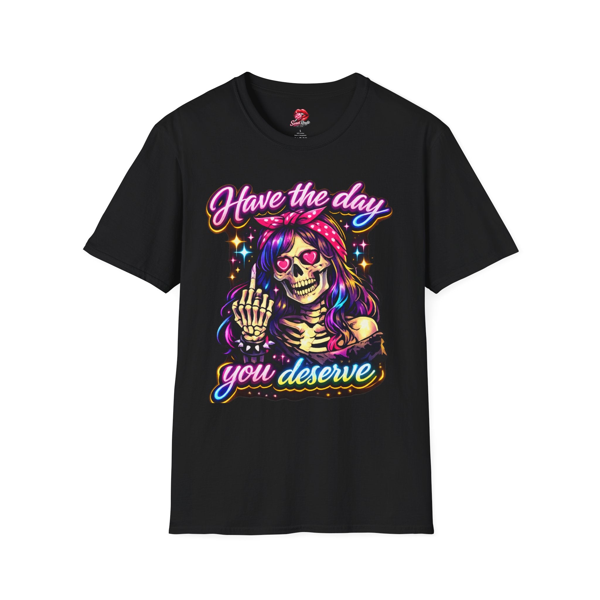 Have the Day Skull Girl Graphic T-Shirt