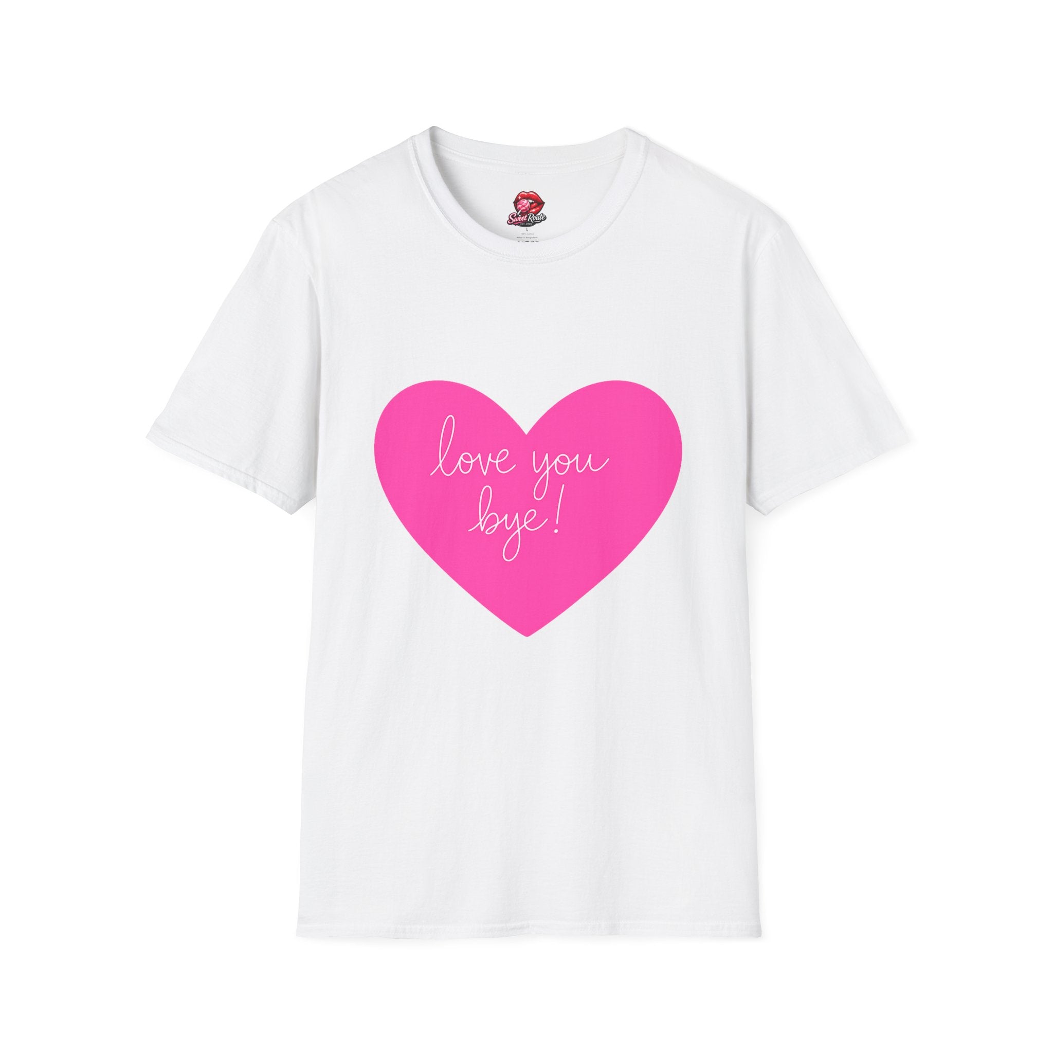 Love You Bye heart graphic T-Shirt