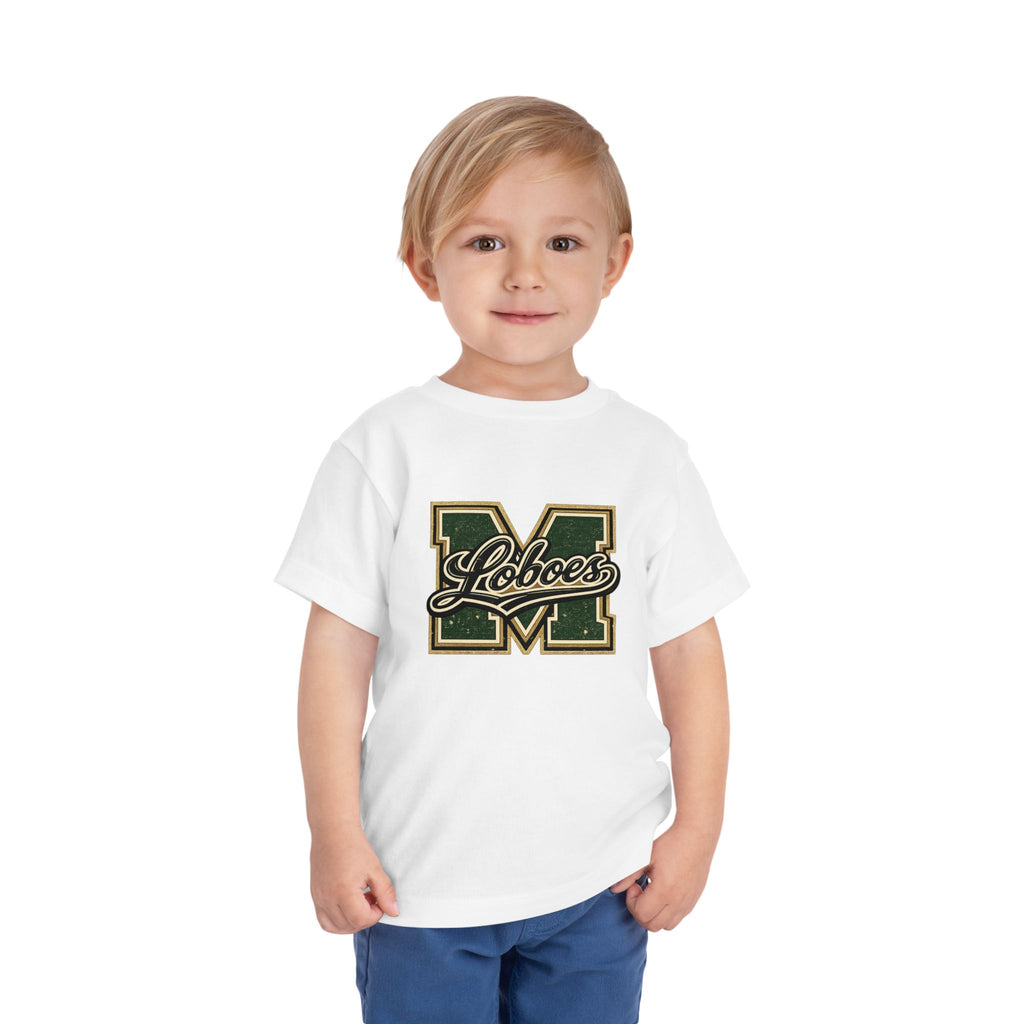 Toddler Tee Green Vintage Letterman Logo