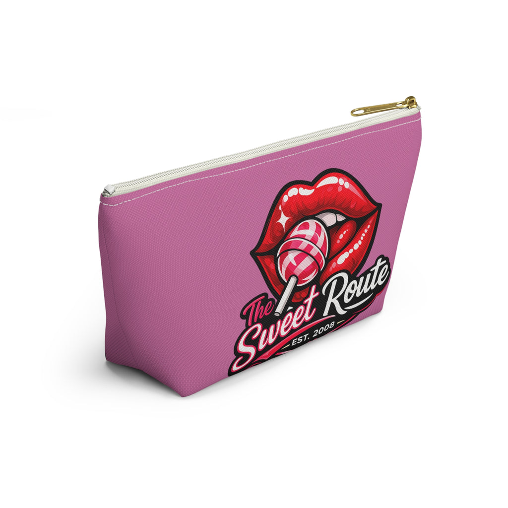 Sweet Route Pink Logo Accessory Pouch