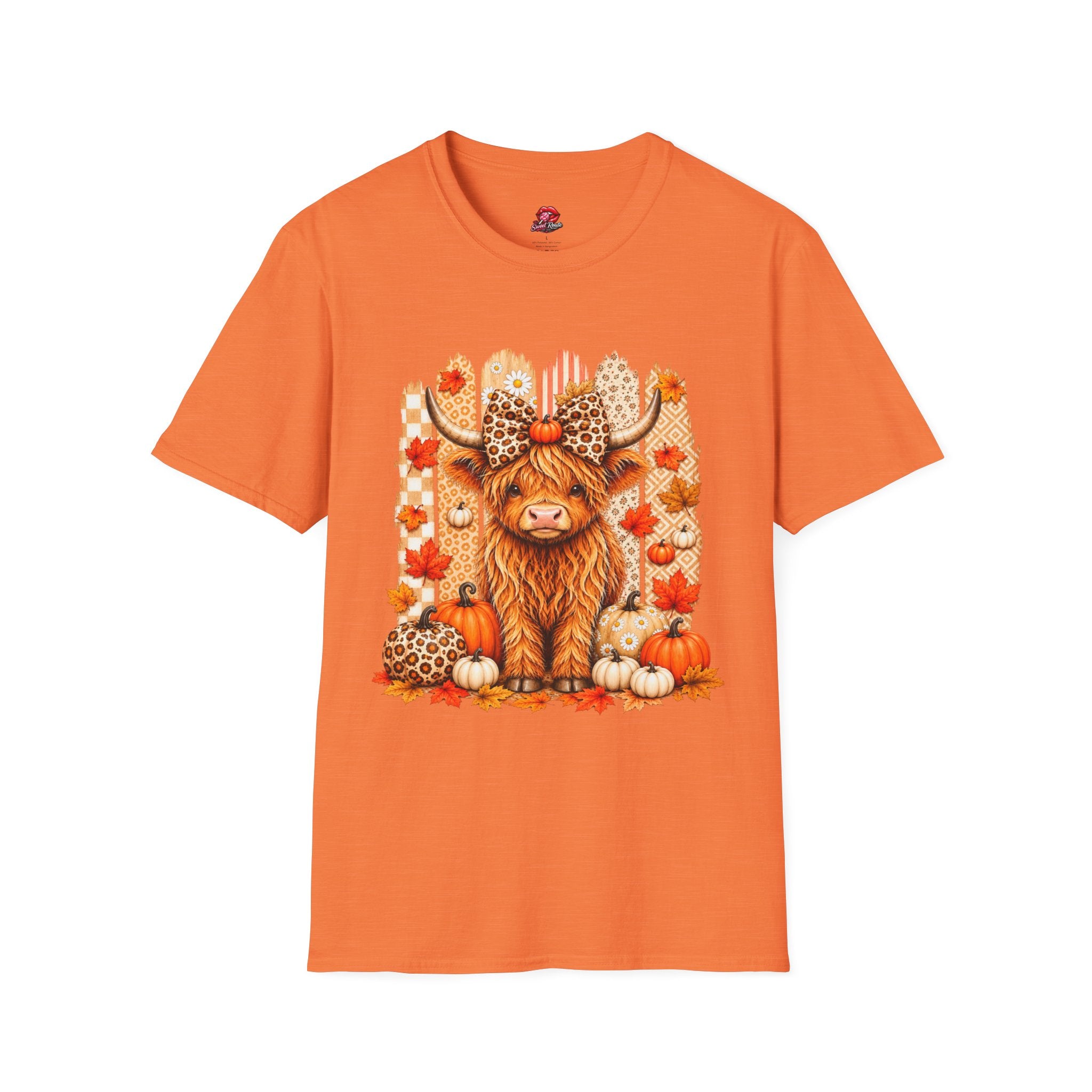 Fall Highland Cow T‑Shirt