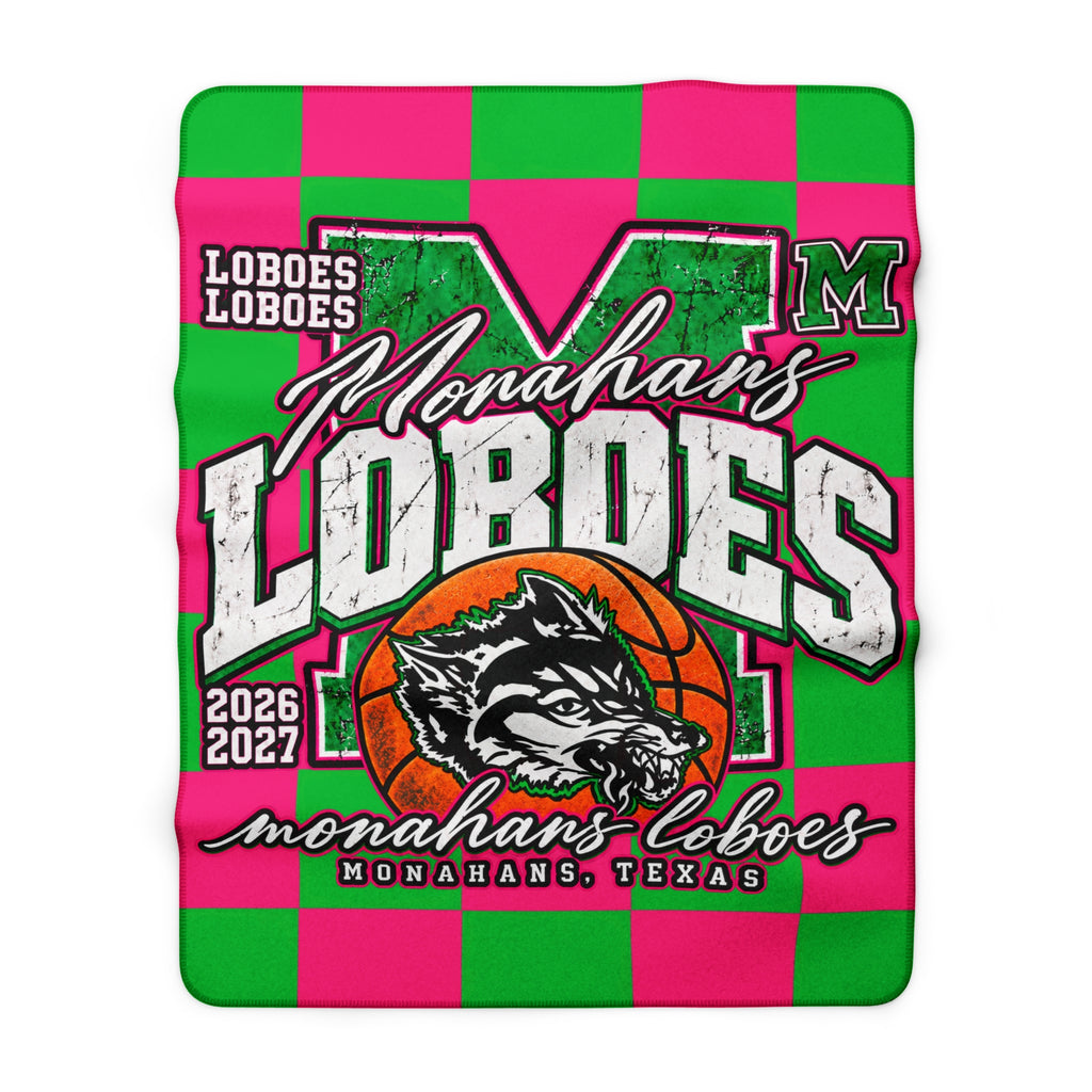 Monahans Loboes Sherpa Fleece Blanket – 2026–2027 Team Spirit