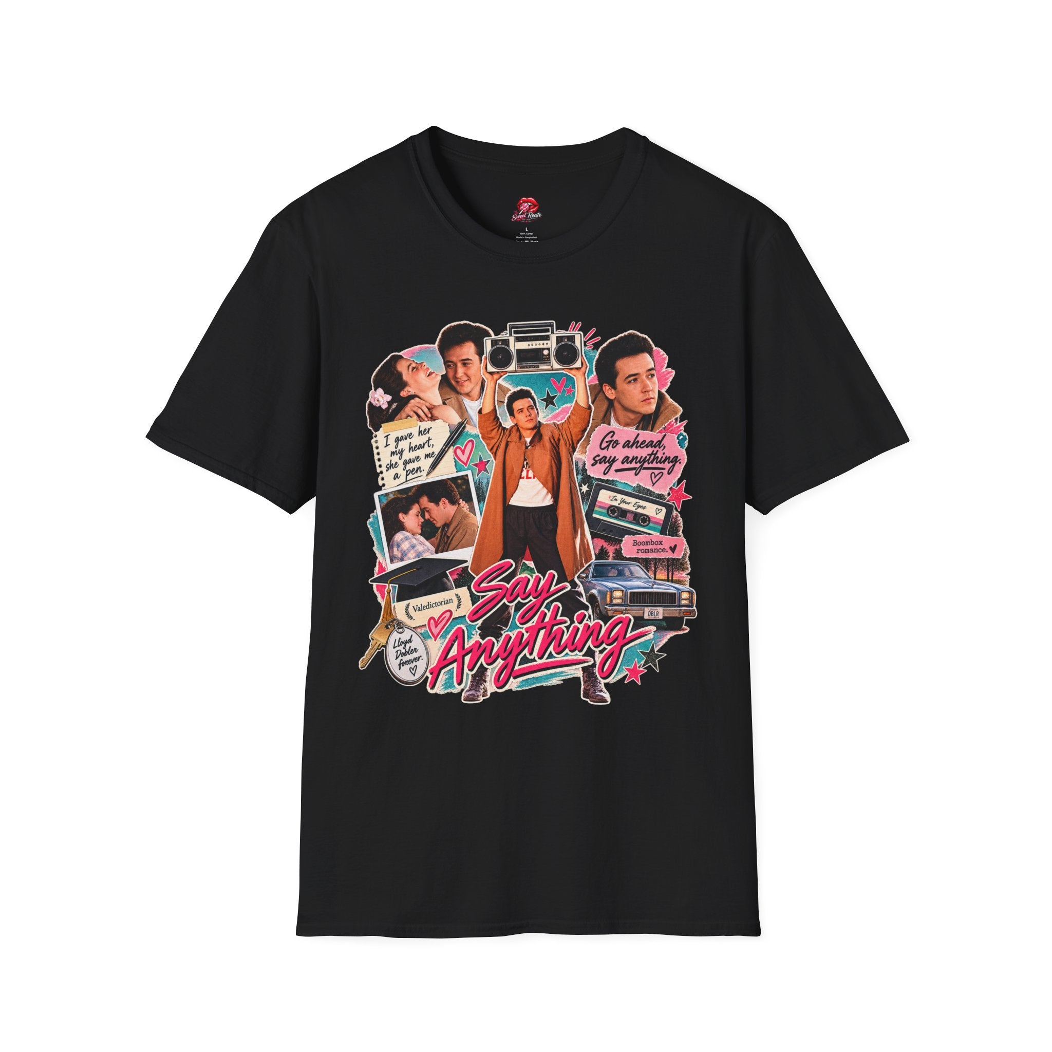 Retro 80s Teen Movie Collage Tee