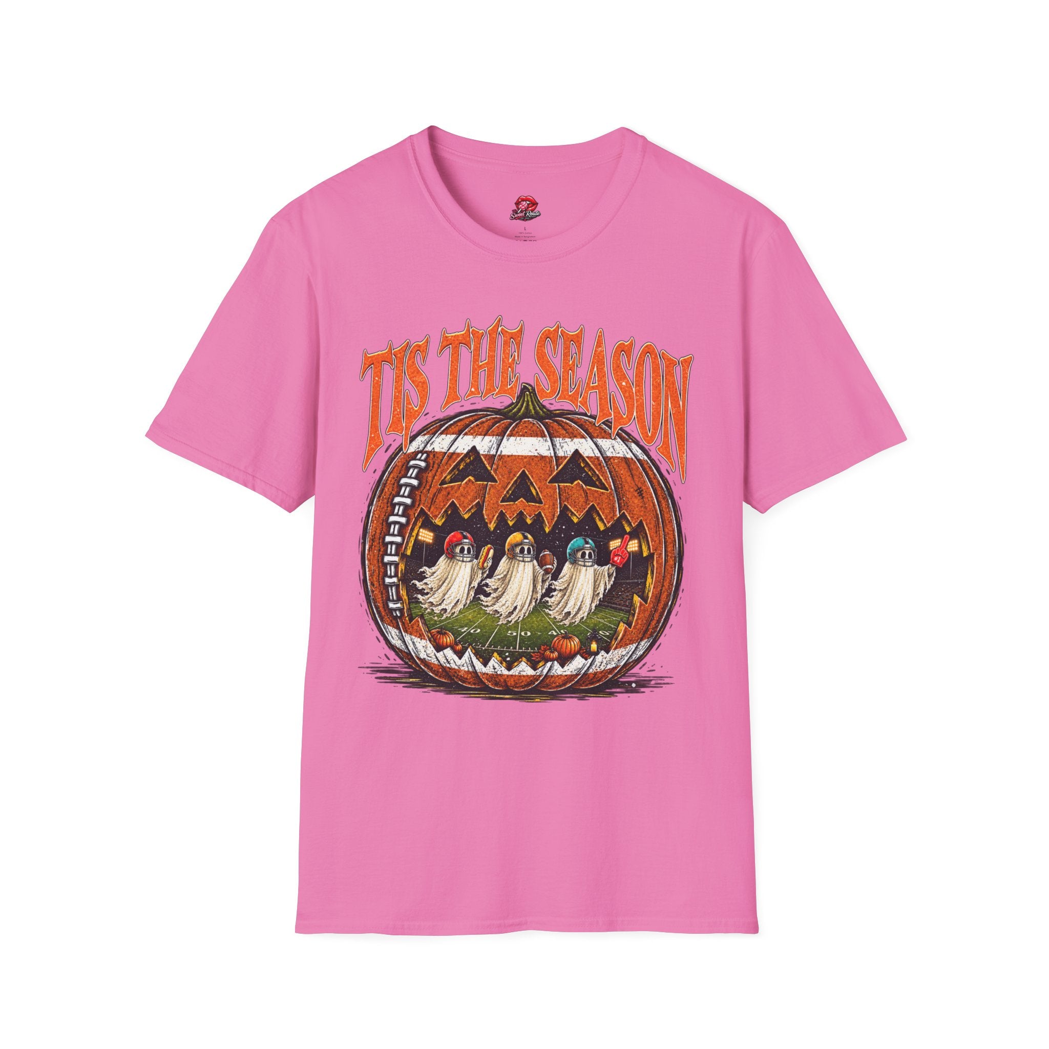 Tis The Season Vintage Jack-o'-Lantern Football Shirt