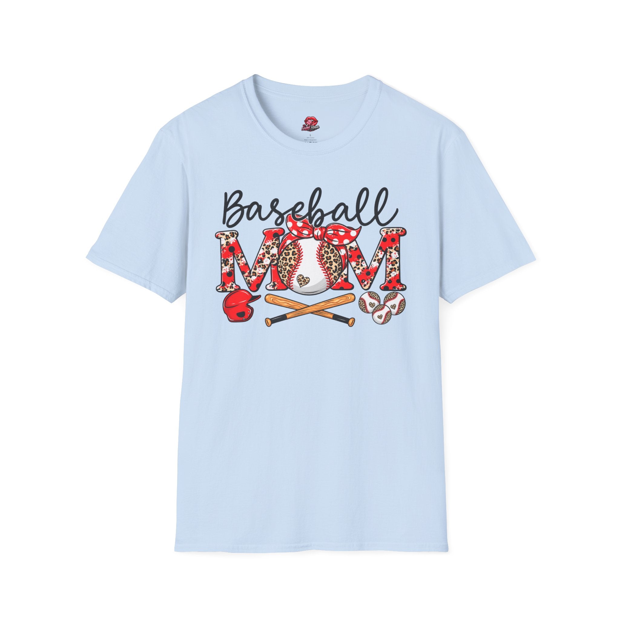 Floral Leopard Baseball Mom Tee