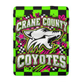 Crane County Coyotes Sherpa Blanket