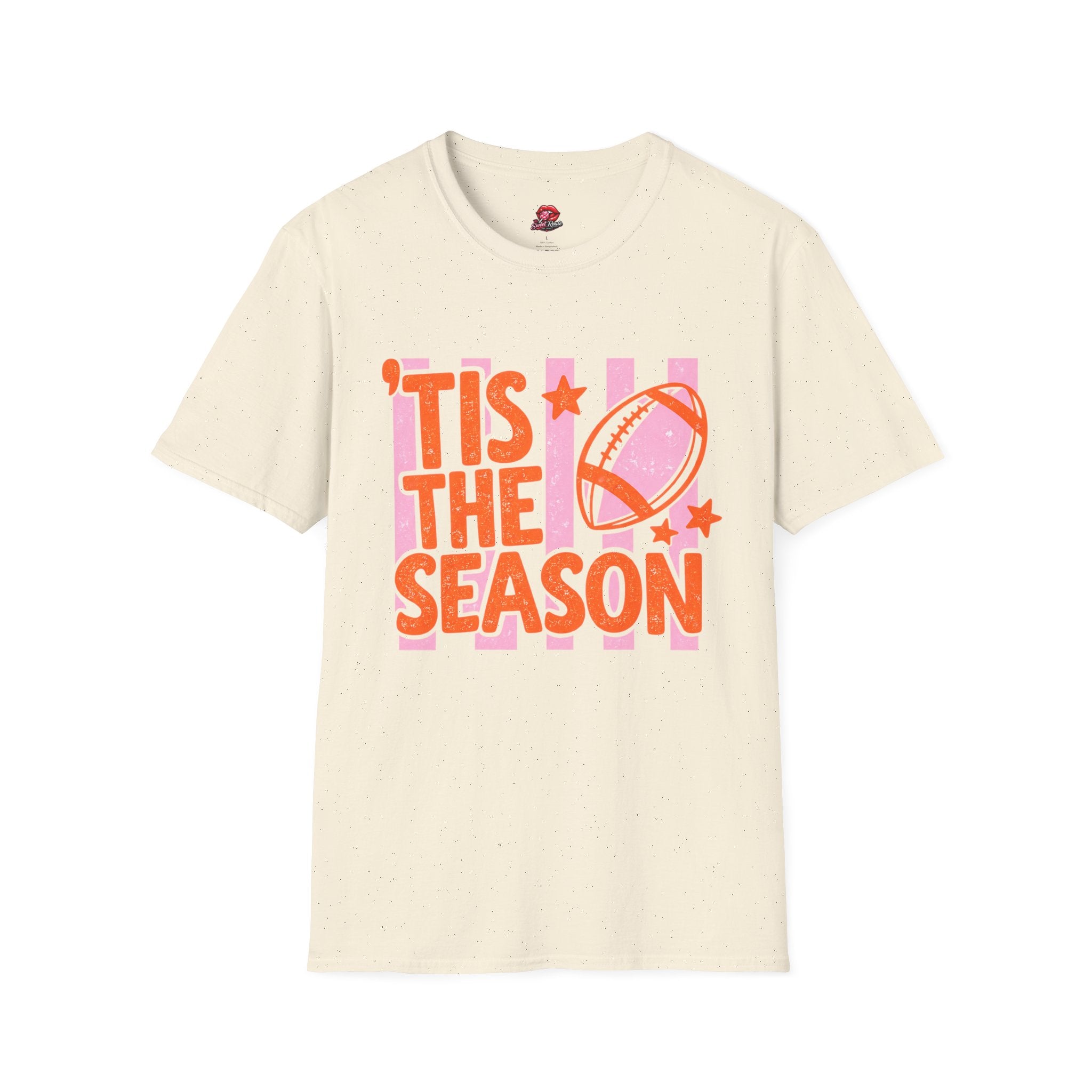’Tis The Season Football Tee orange