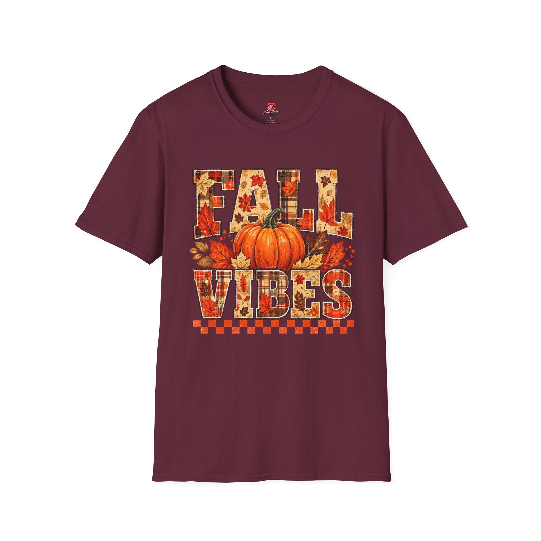 Pumpkin & Leaves Fall Vibes Tee