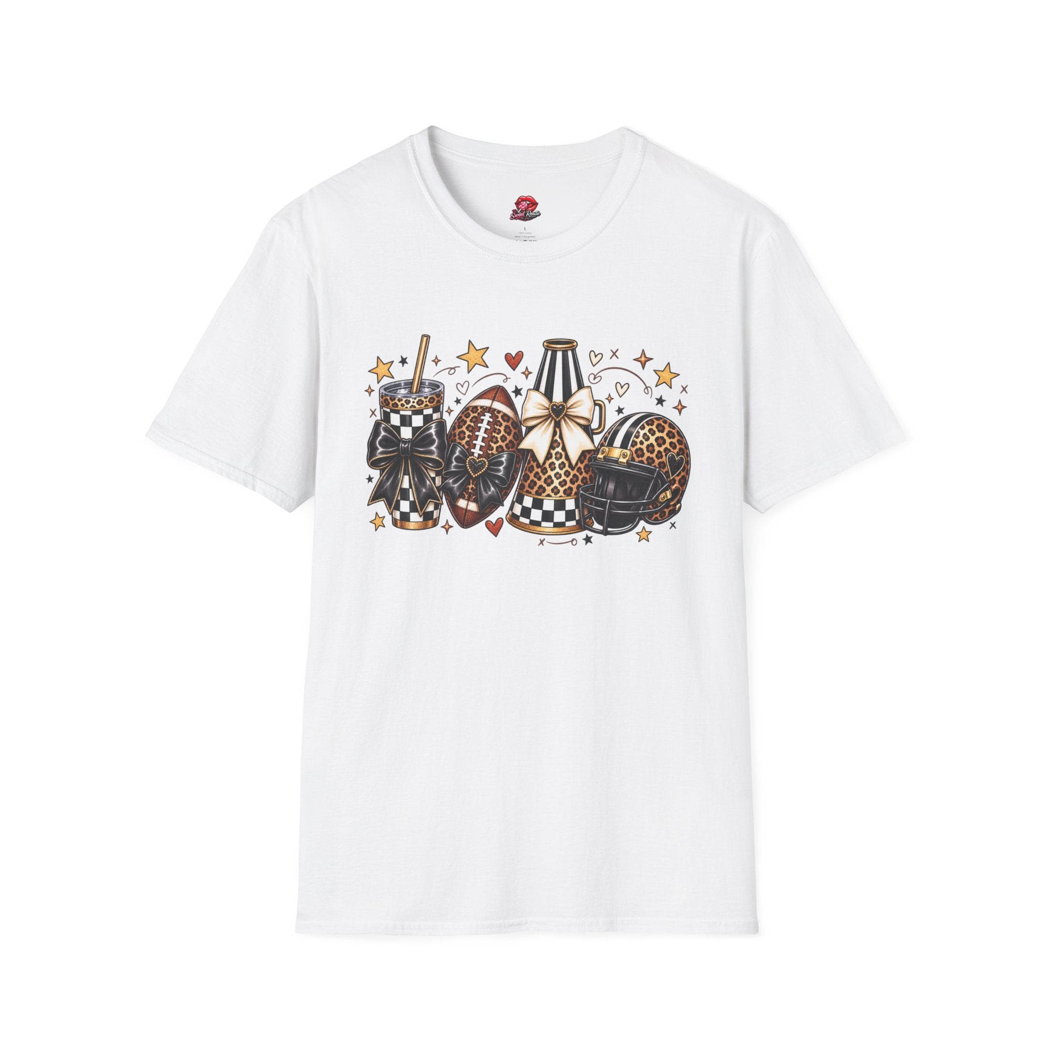 Leopard Game Day Football & Cheer Graphic T-Shirt