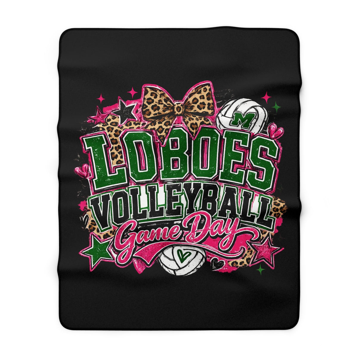 Loboes Volleyball Sherpa Blanket