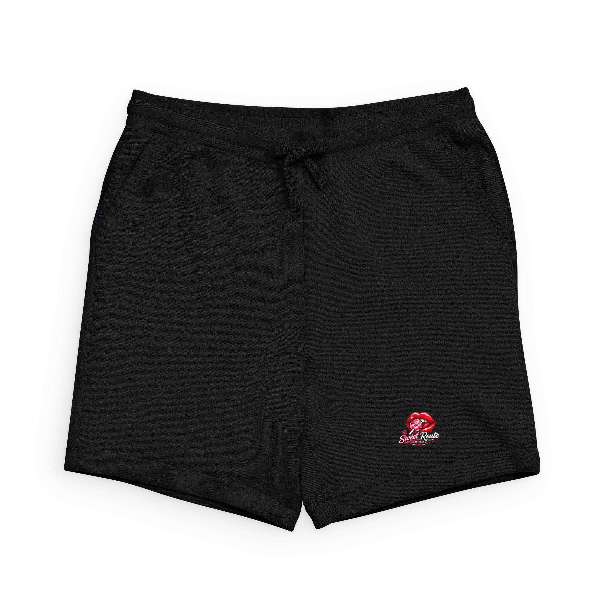 Embroidered Sweet Route Sponge Fleece Sweatshorts