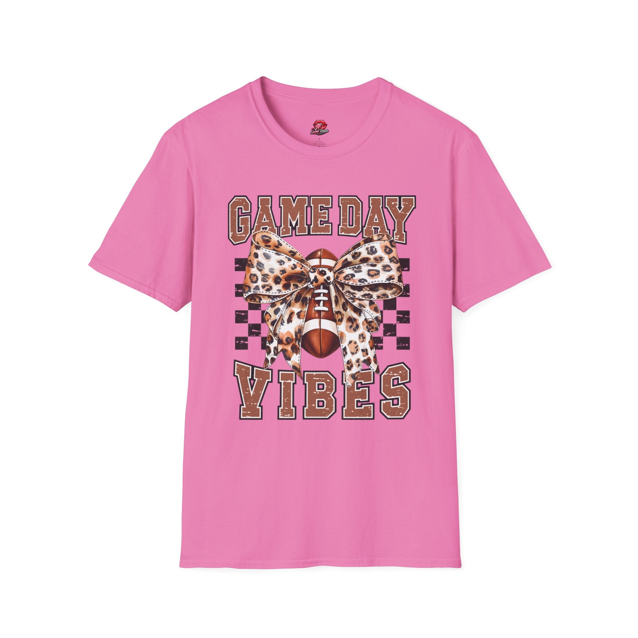 Leopard Bow Football Tee
