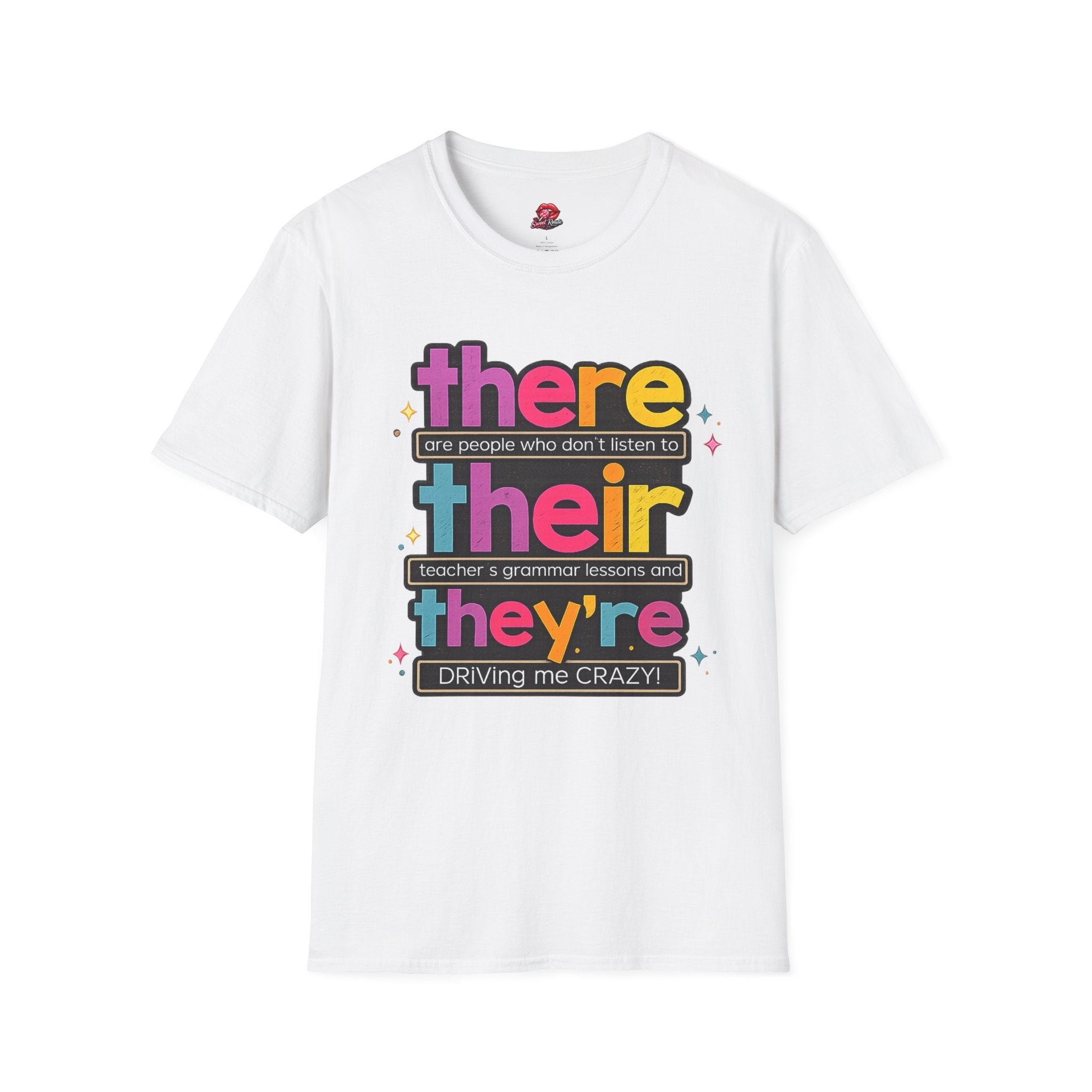 There Their They’re Teacher Shirt | Funny Grammar T-Shirt | English Teacher Tee | Retro Typography Back to School Gift