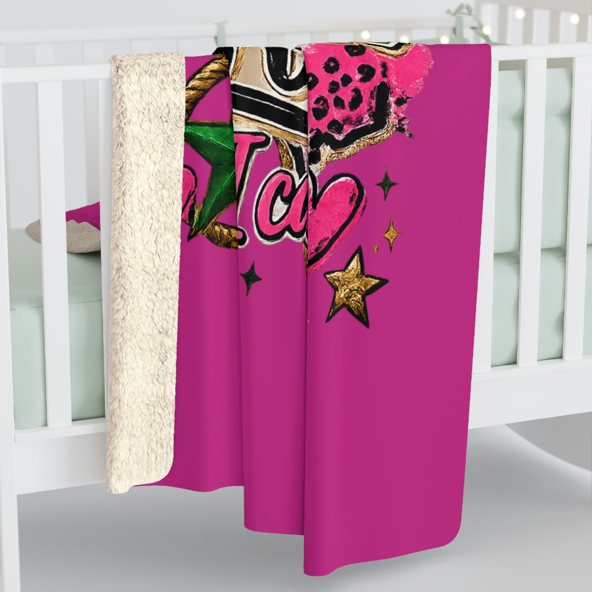Sherpa Blanket Choosing Monahans Loboes I Can't Tell Pink