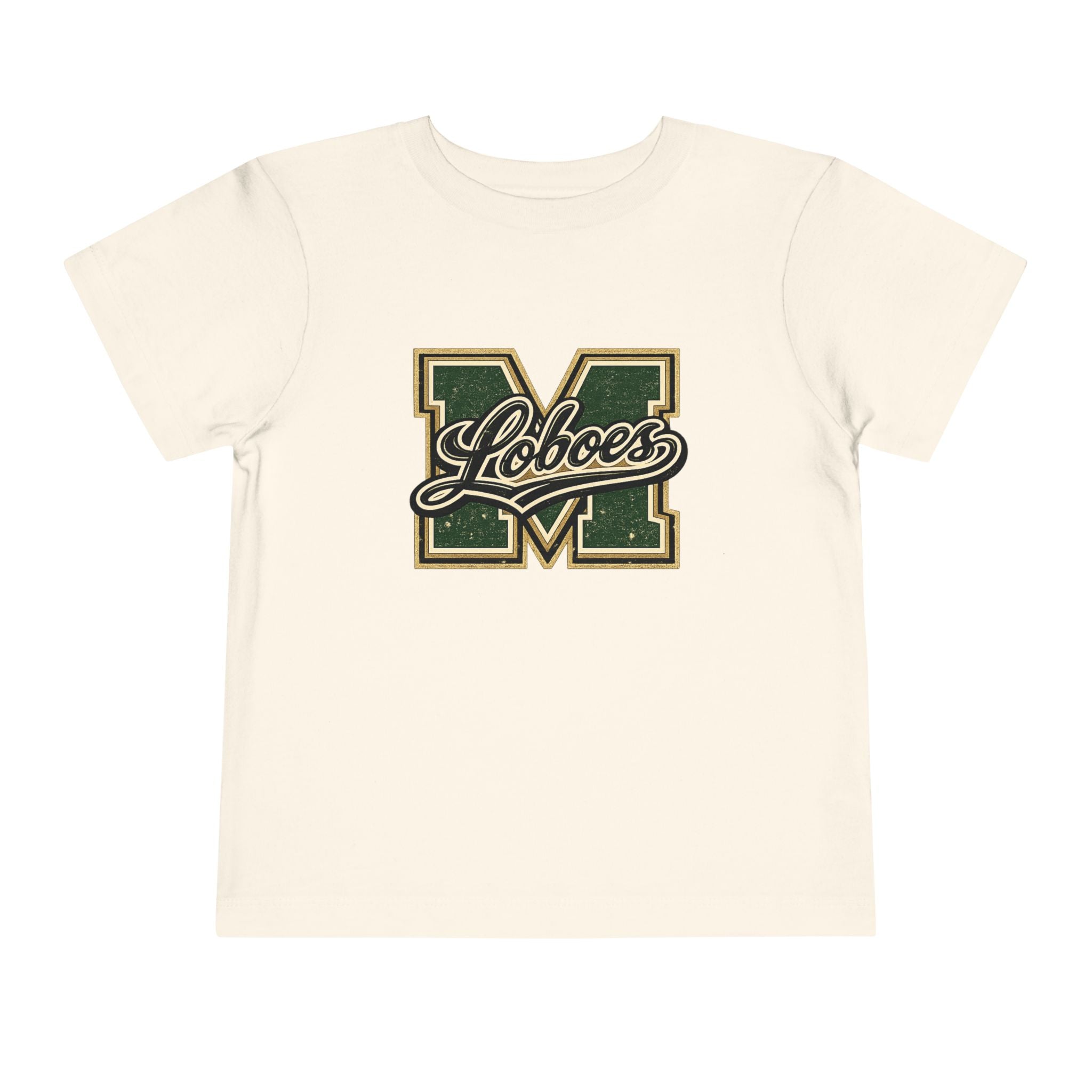 Toddler Tee Green Vintage Letterman Logo