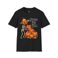 Dying for Fall Pumpkin Skeleton Autumn Tee