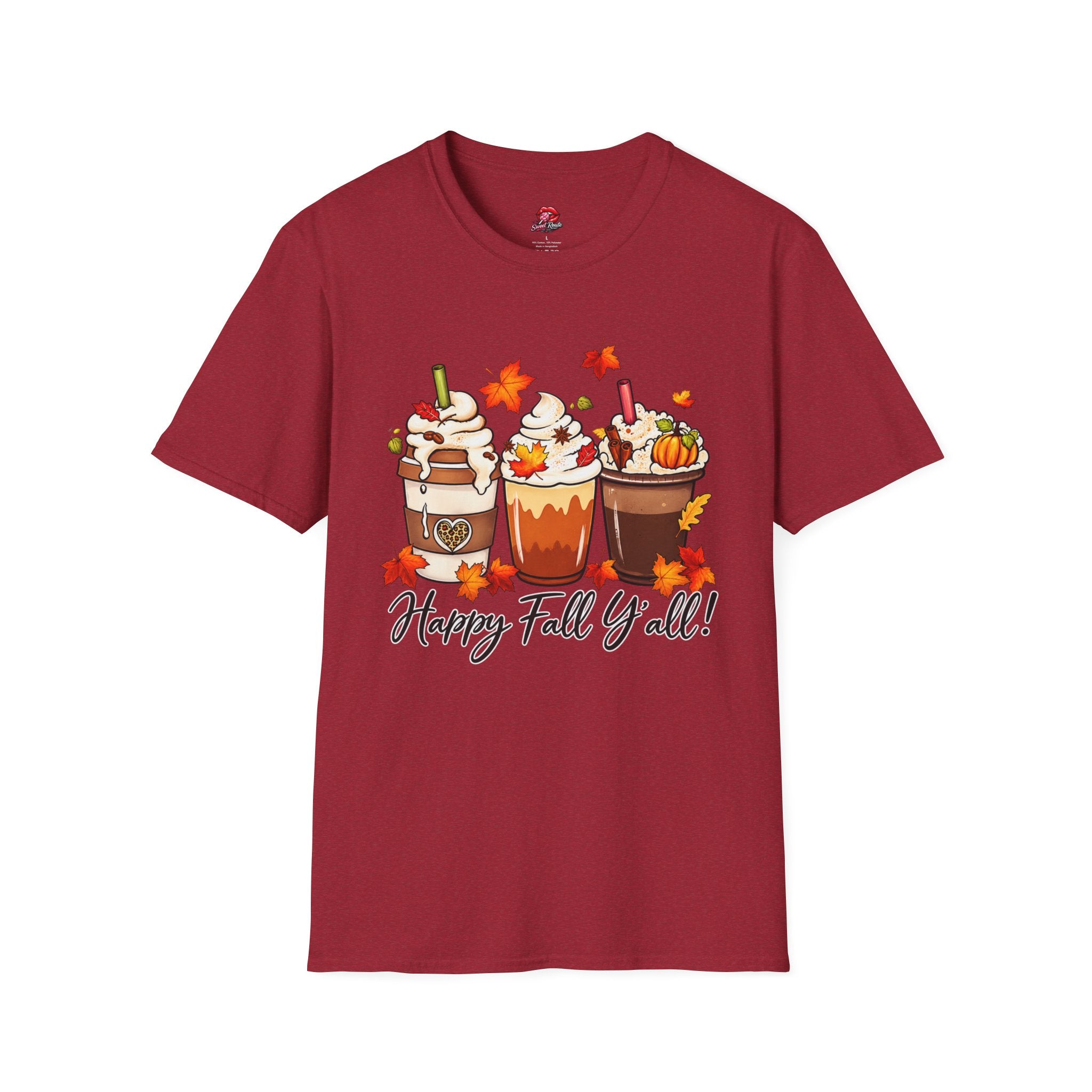 Happy Fall Y'all Pumpkin Spice Latte Tee