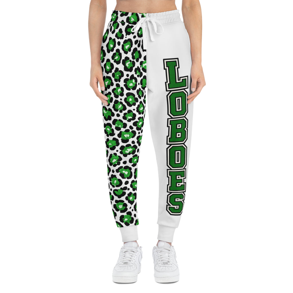 Loboes Green Leopard Athletic Joggers