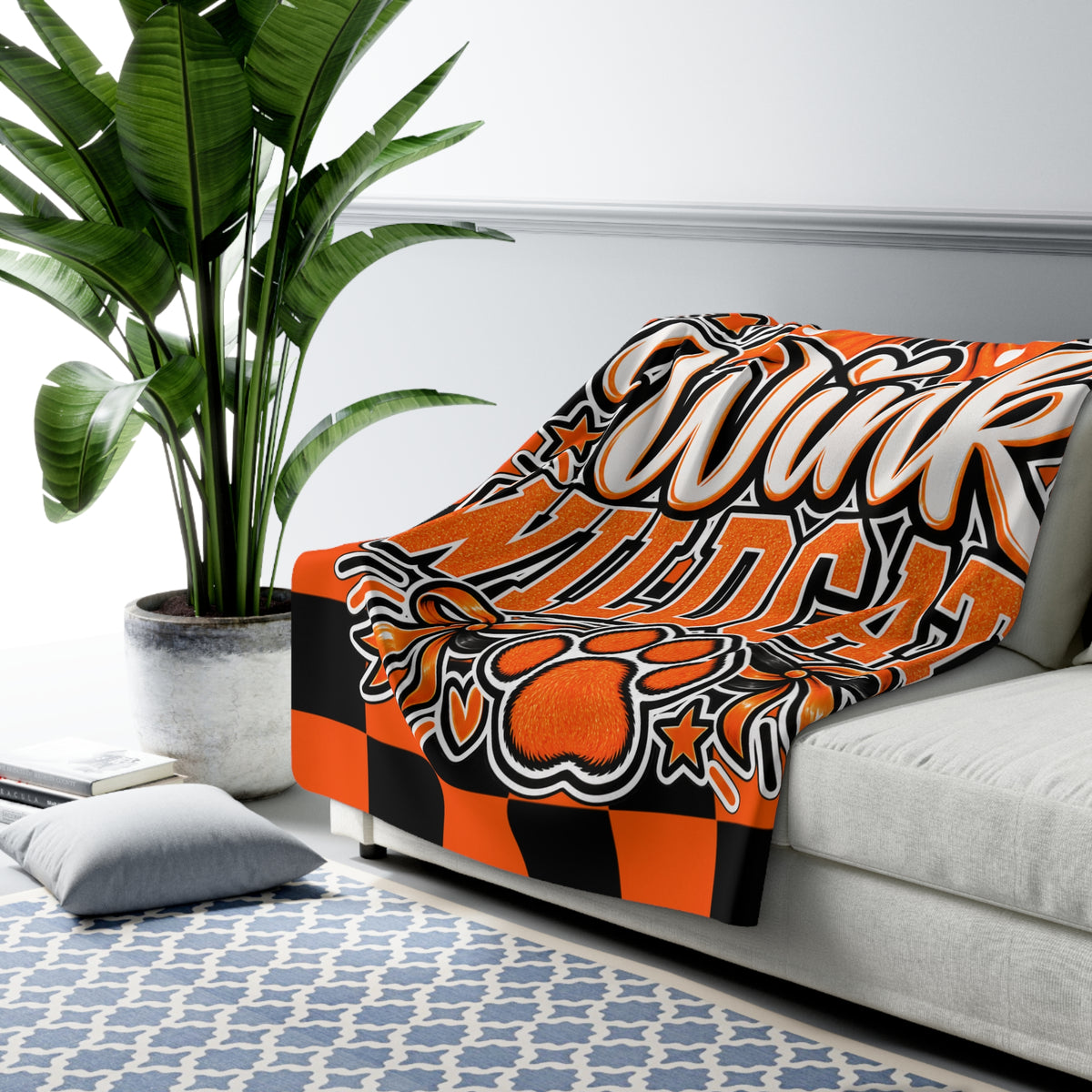Wink Wildcats Sherpa Blanket