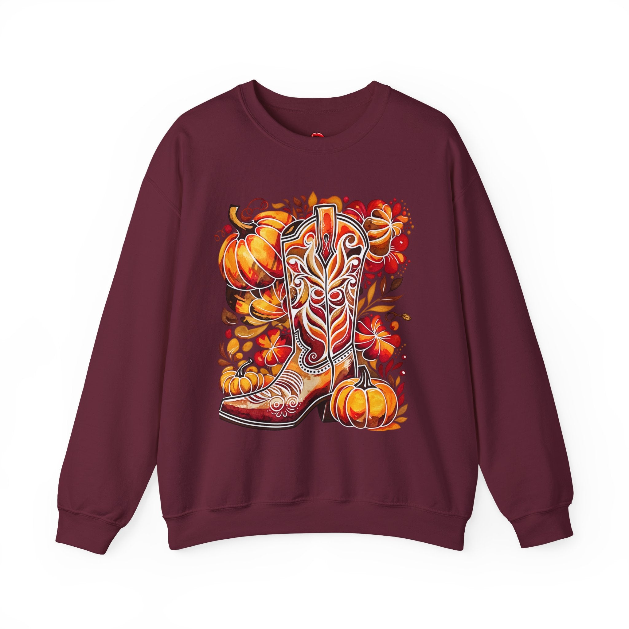 Autumn Cowboy Boot Sweatshirt