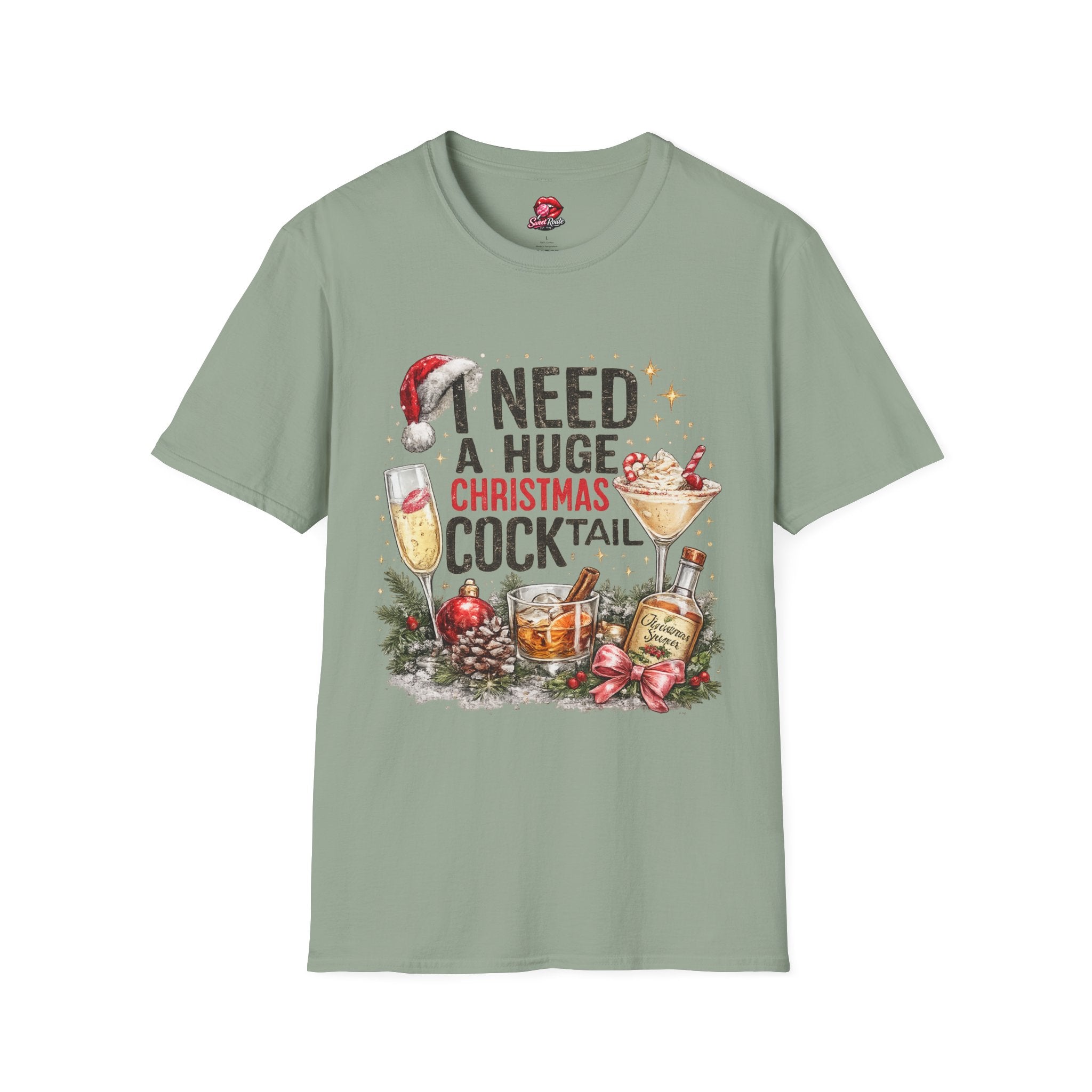 I Need a Huge Christmas Cocktail T-Shirt