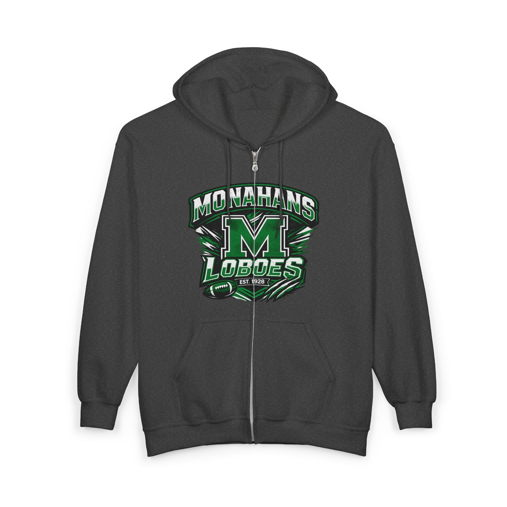 Monahans Loboes M Logo Full-Zip Hoodie