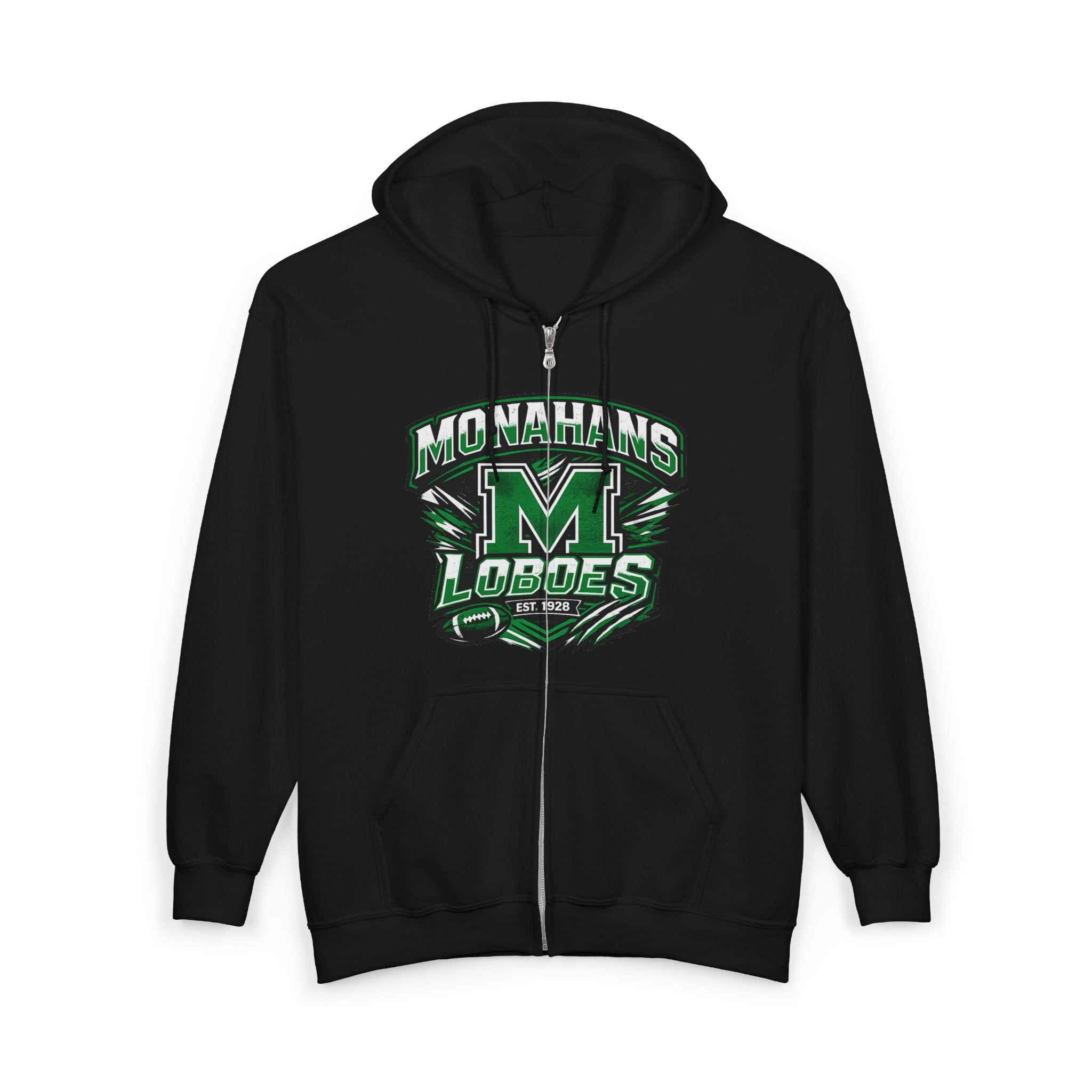 Monahans Loboes M Logo Full-Zip Hoodie