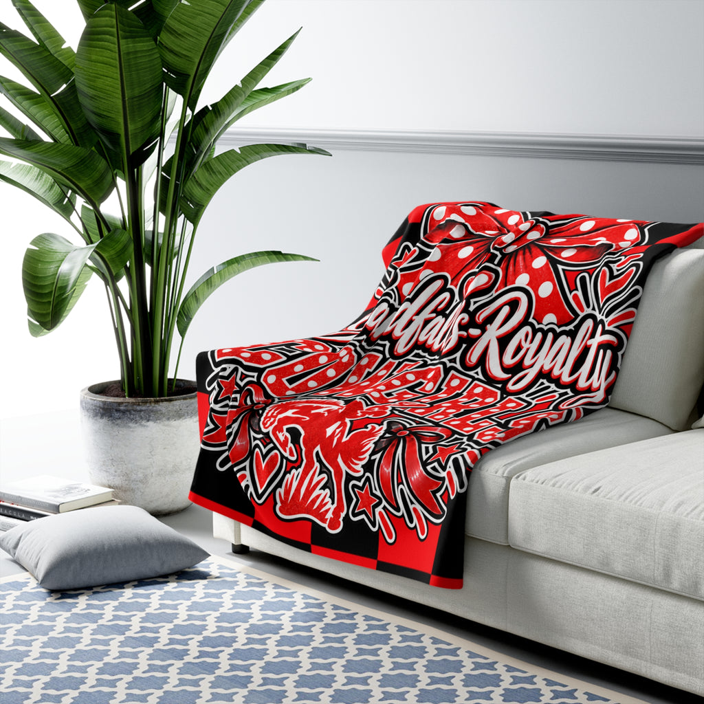 Grandfalls Royalty Cowgirls Sherpa Blanket