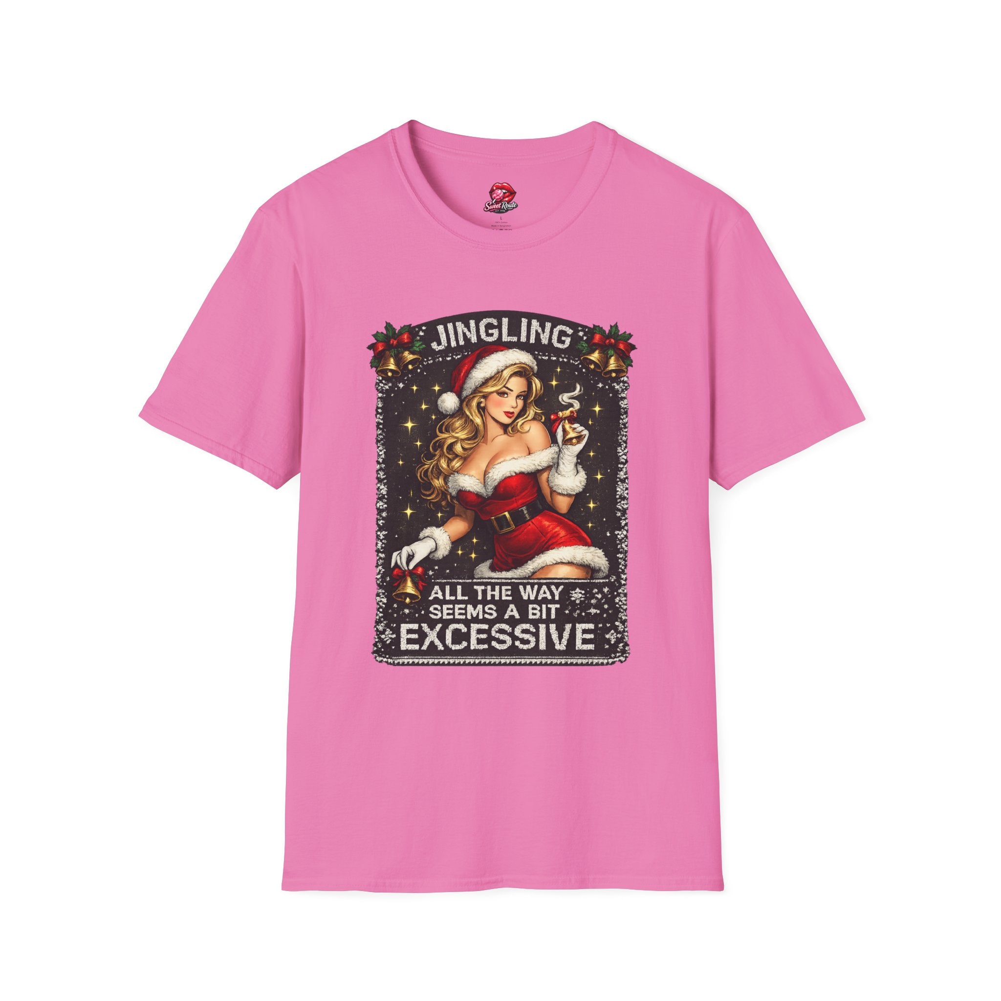 Jingling Pinup Santa Girl T-Shirt