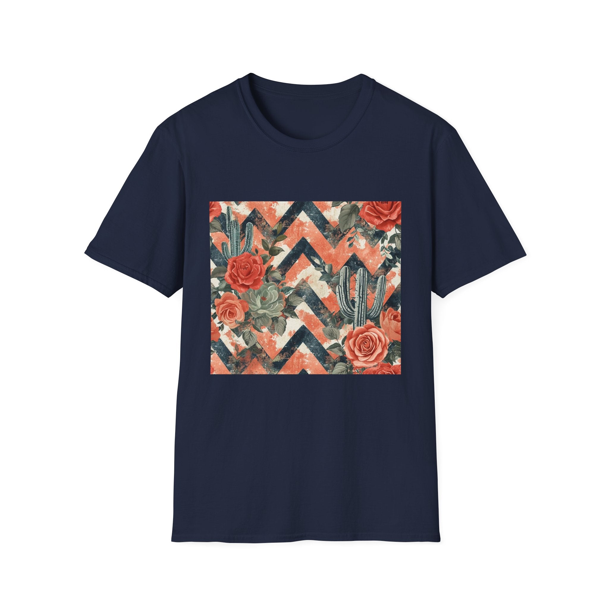 Chevron Cactus Rose T-Shirt