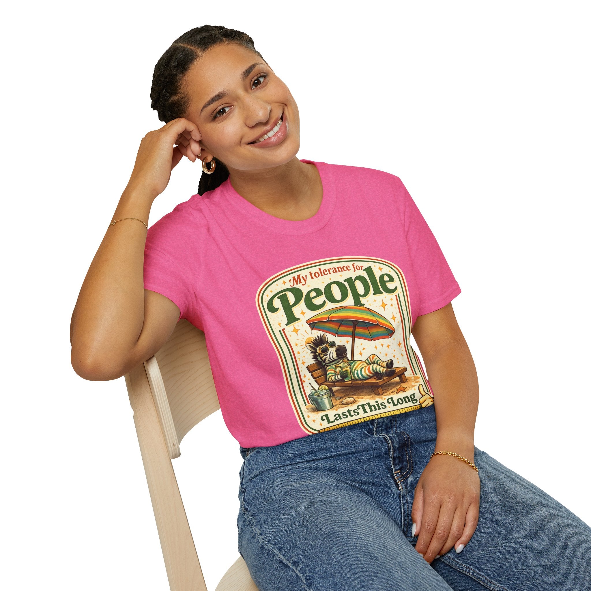 My Tolerance for People Lasts This Long Beach Vacation T-Shirt