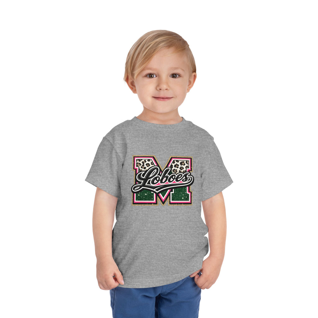 Loboes Leopard M Letter Toddler Tee
