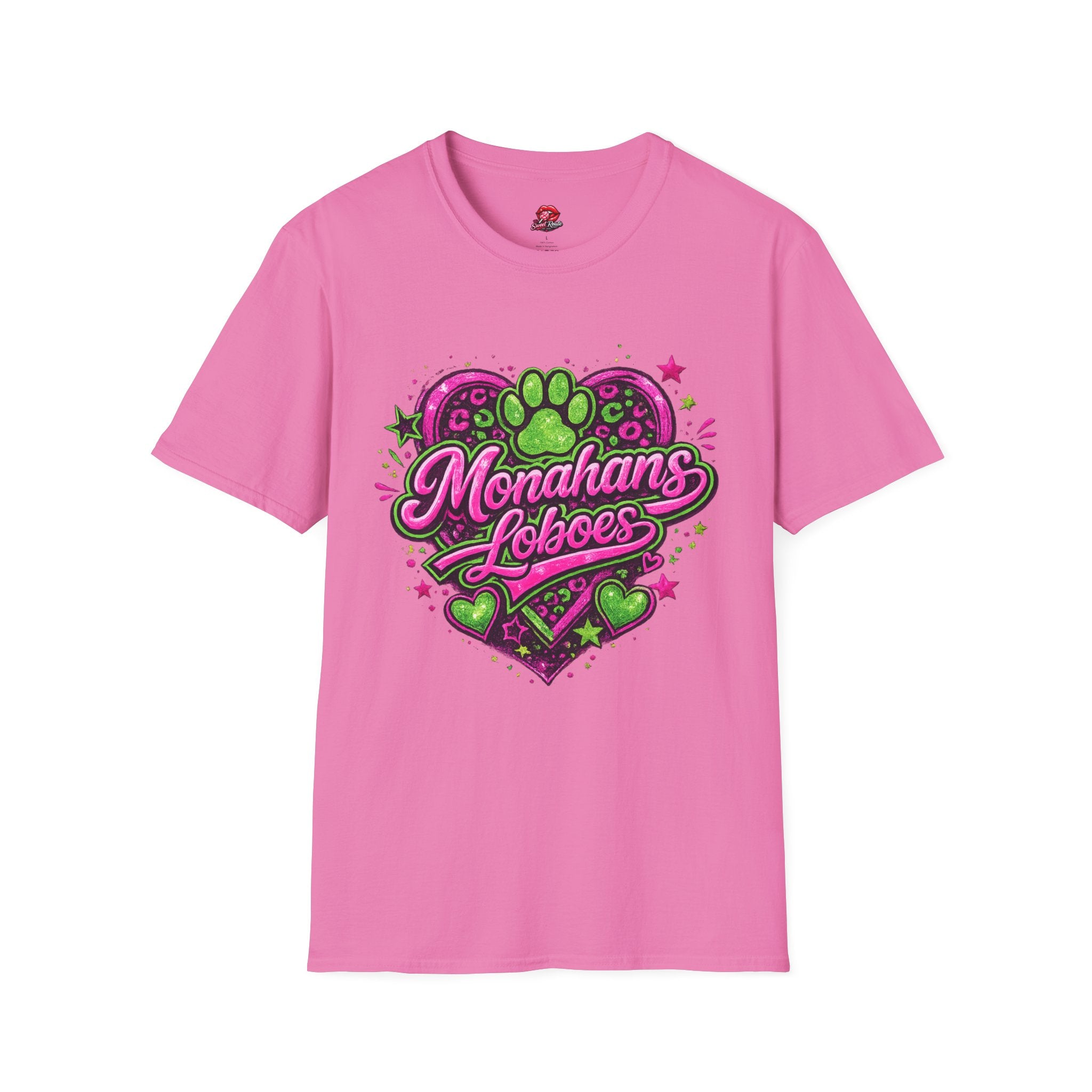 Monahans Loboes Paw Heart T-Shirt