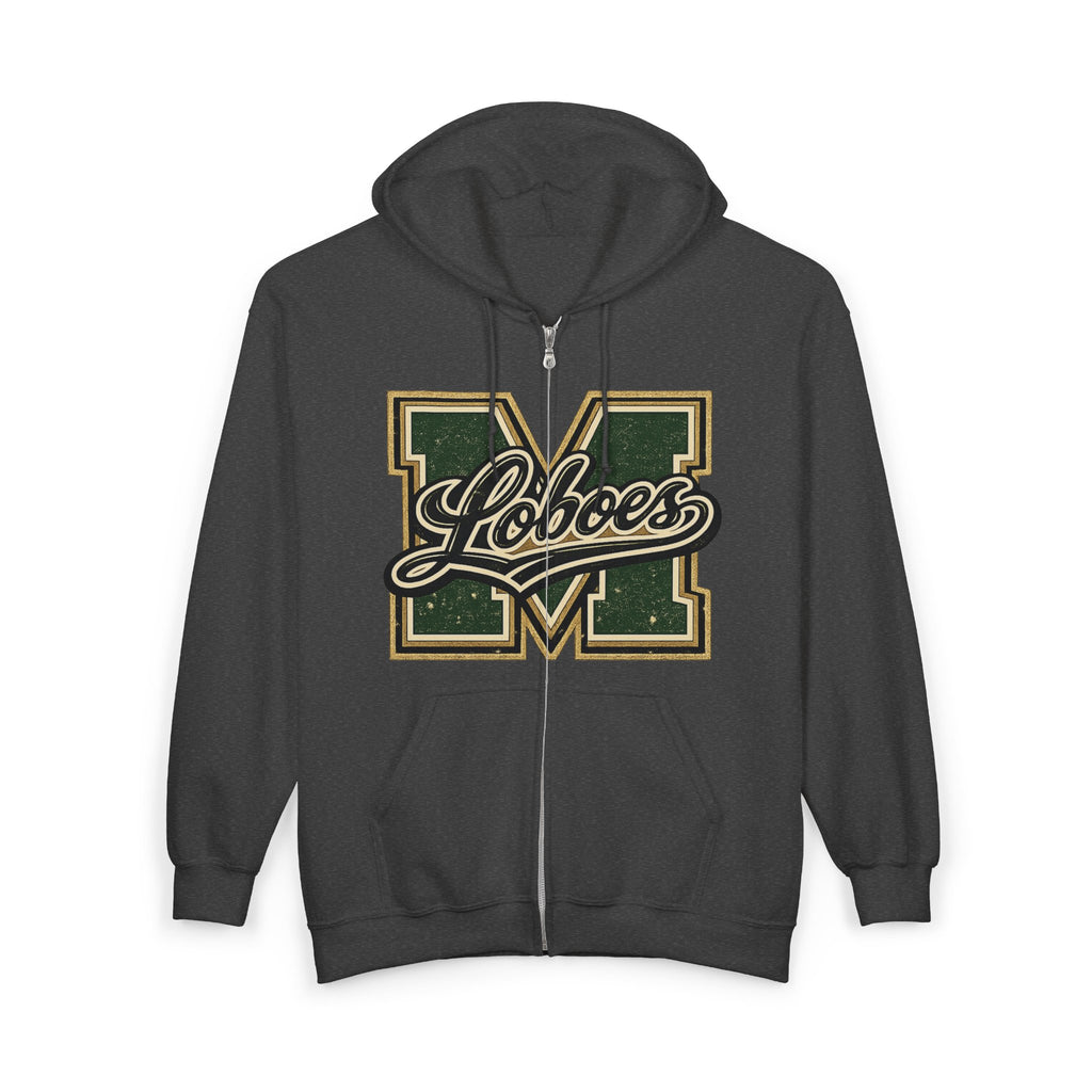 Loboes Varsity M Zip-Up Hoodie