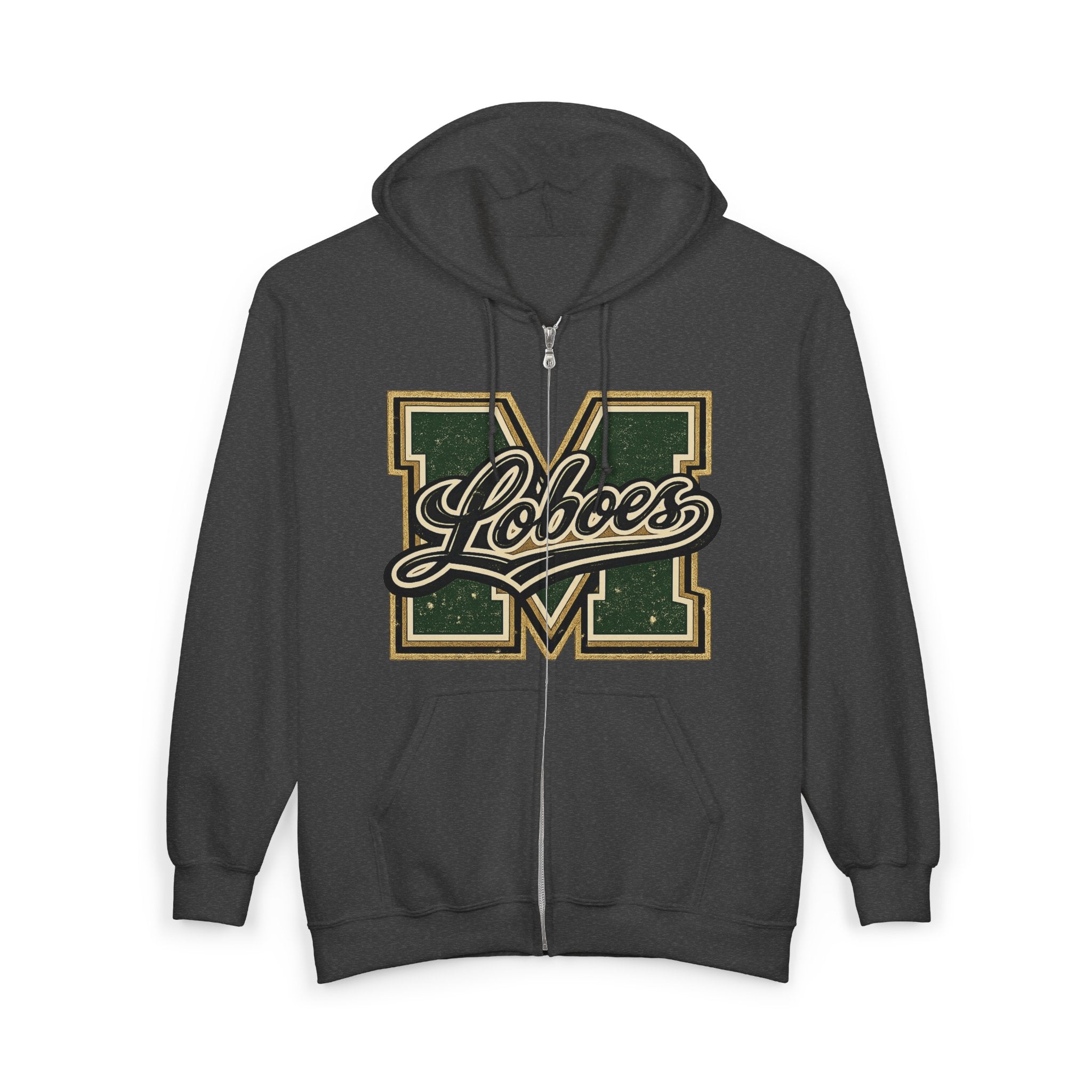 Loboes Varsity M Zip-Up Hoodie