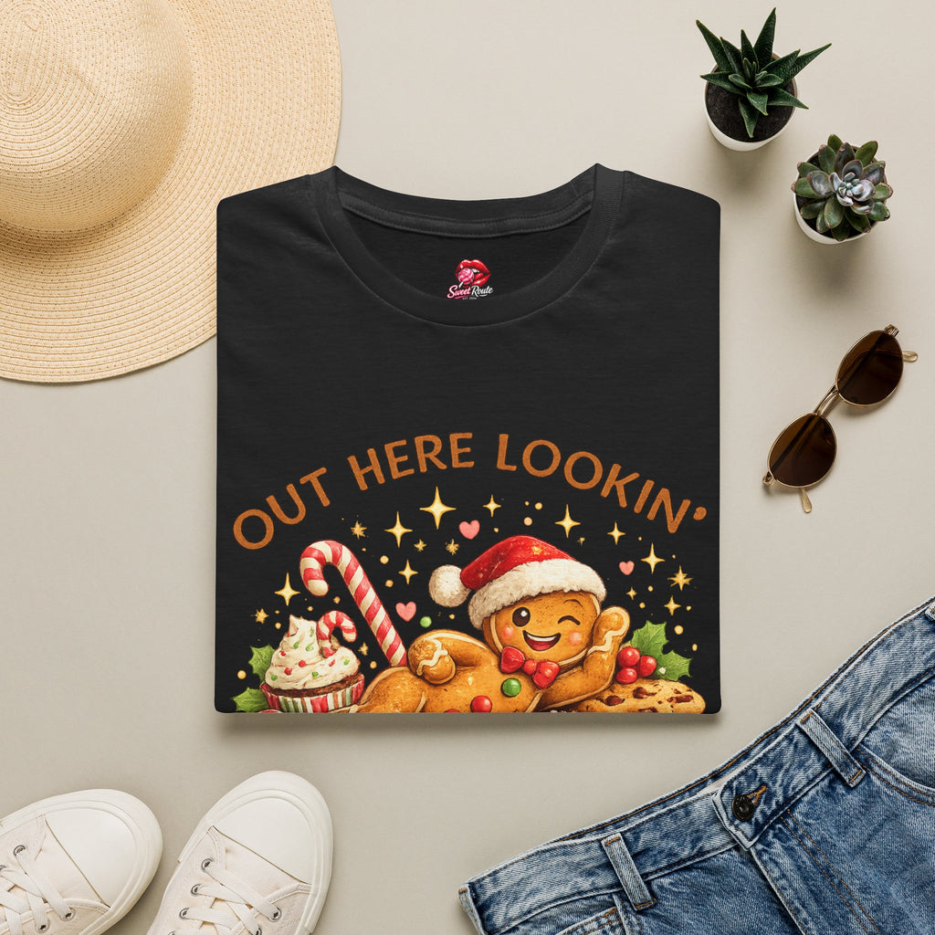 Gingerbread Cookie Santa Hat T-Shirt