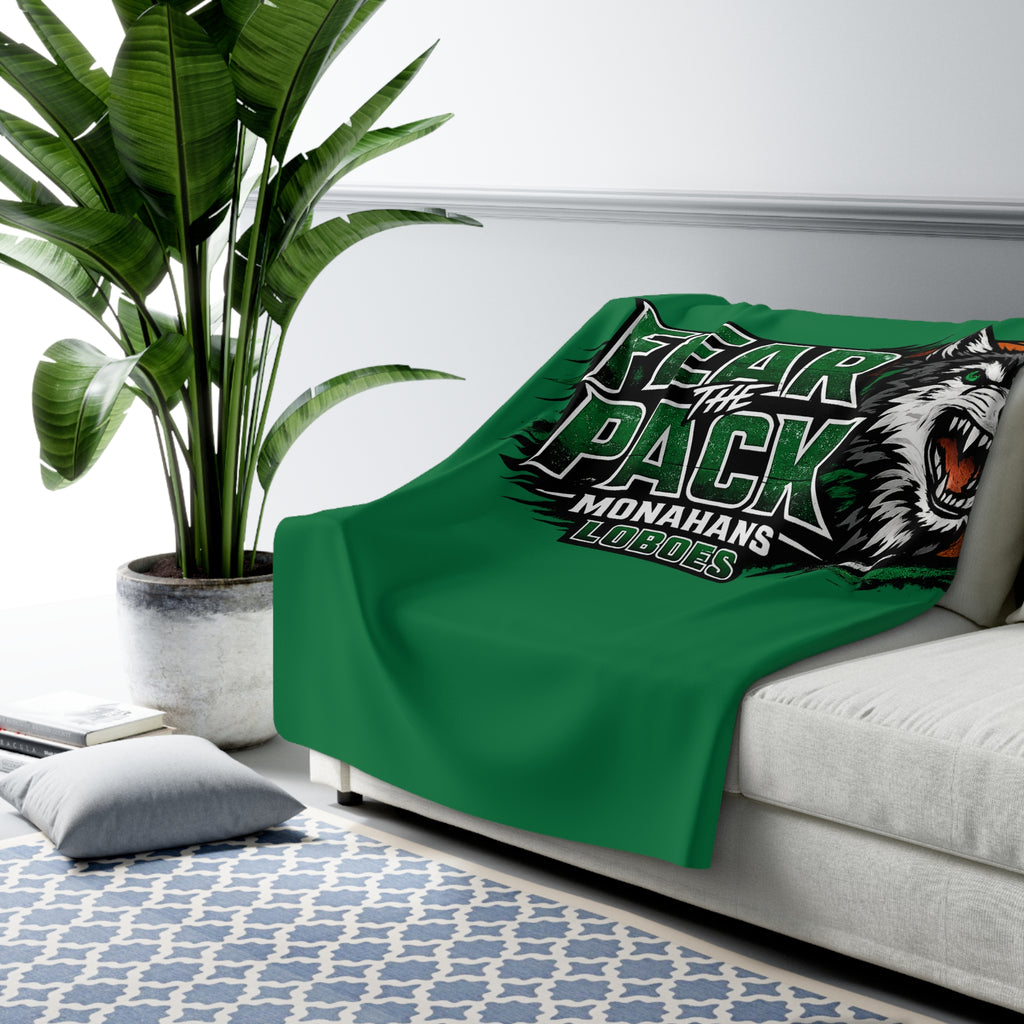 Fear The Pack "Monahan's Loboes" Sherpa Fleece Blanket