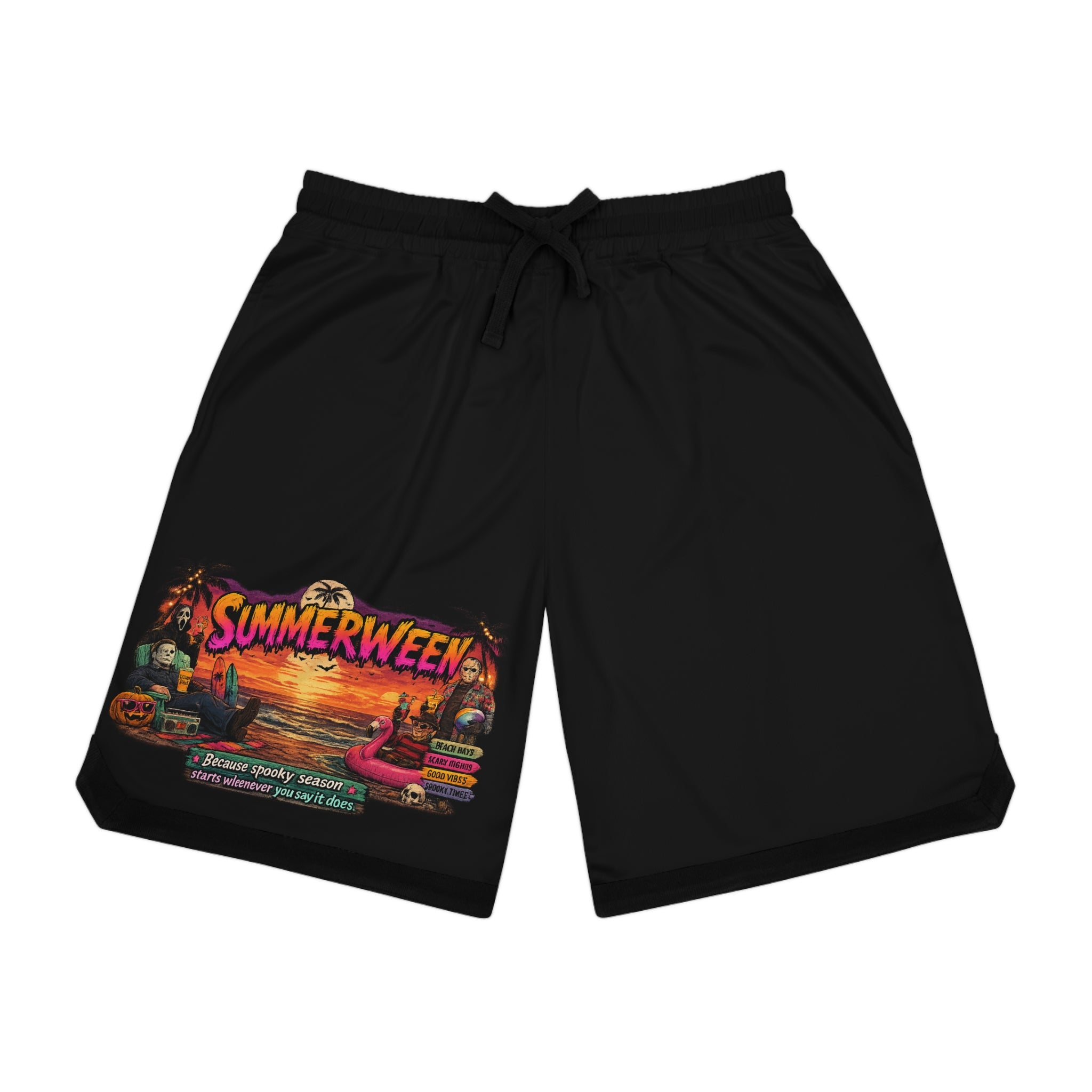 Summerween' Sunset Basketball Shorts
