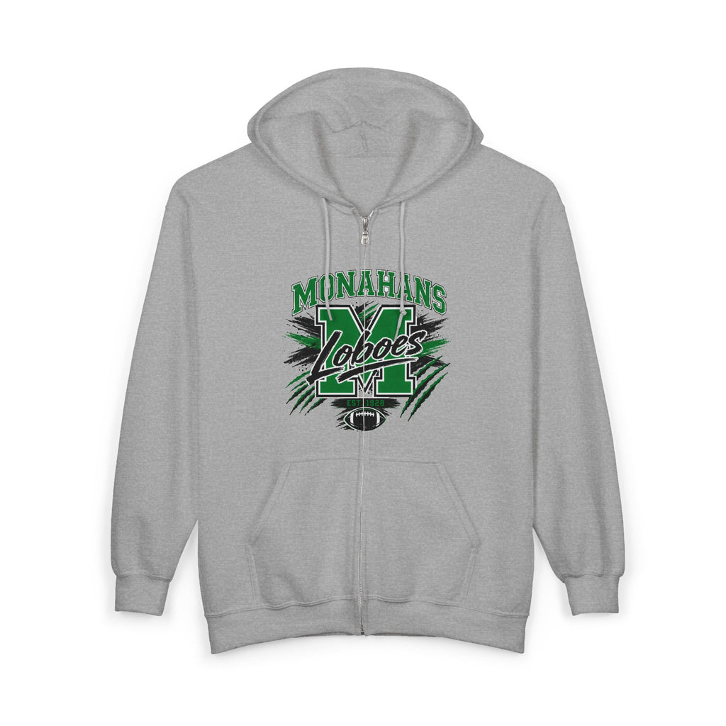 Monahans Lobos Vintage Zip Hoodie
