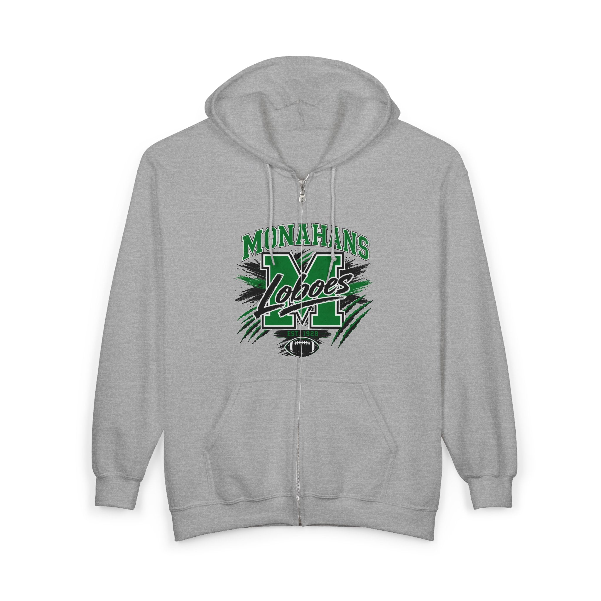 Monahans Lobos Vintage Zip Hoodie