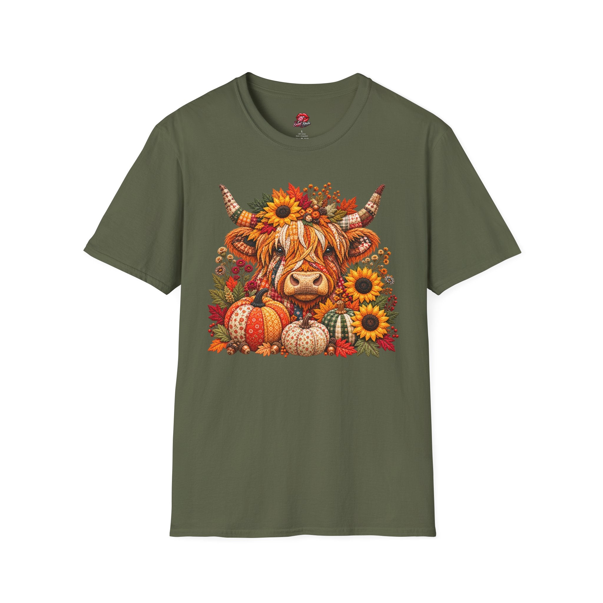 Autumn Highland Cow T‑Shirt